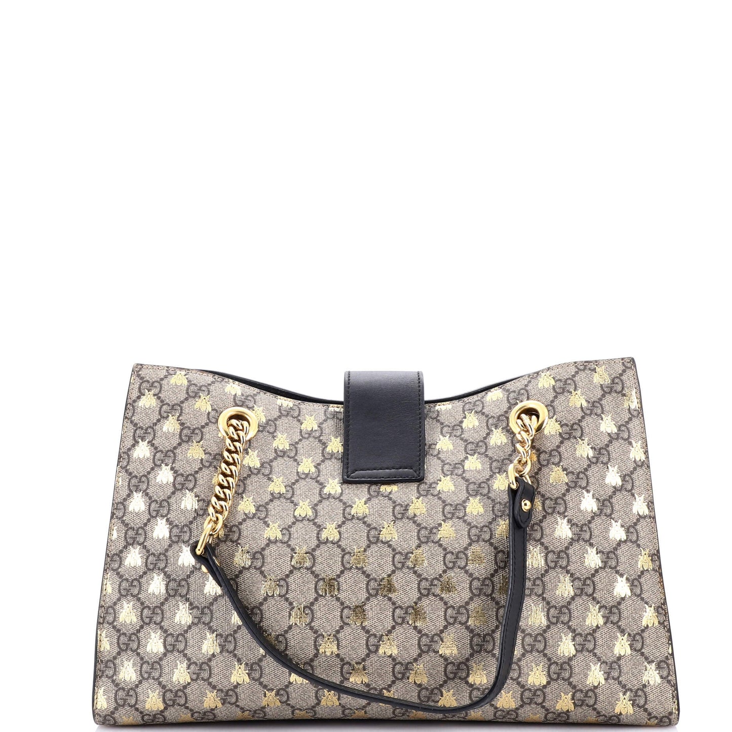 Padlock Chain Tote Printed GG Coated Canvas Medium