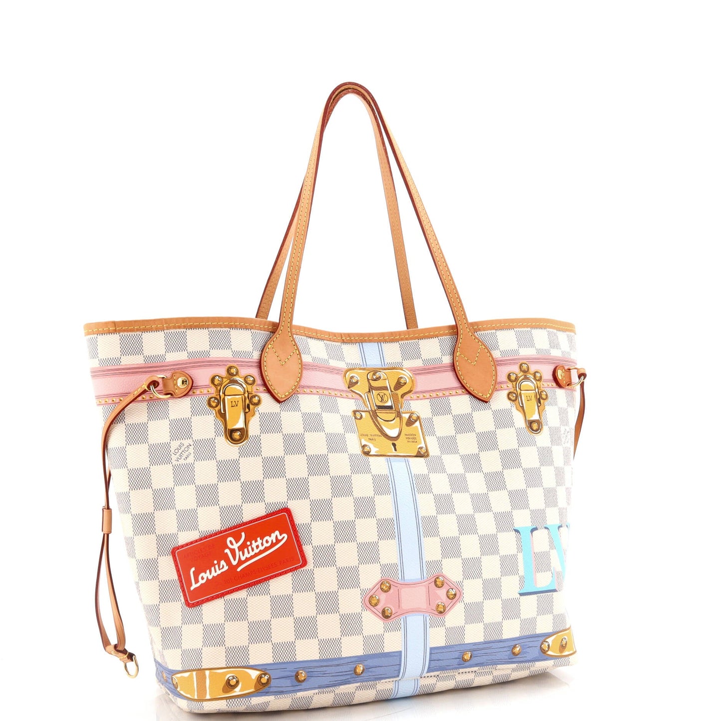 Neverfull NM Tote Limited Edition Damier Summer Trunks MM