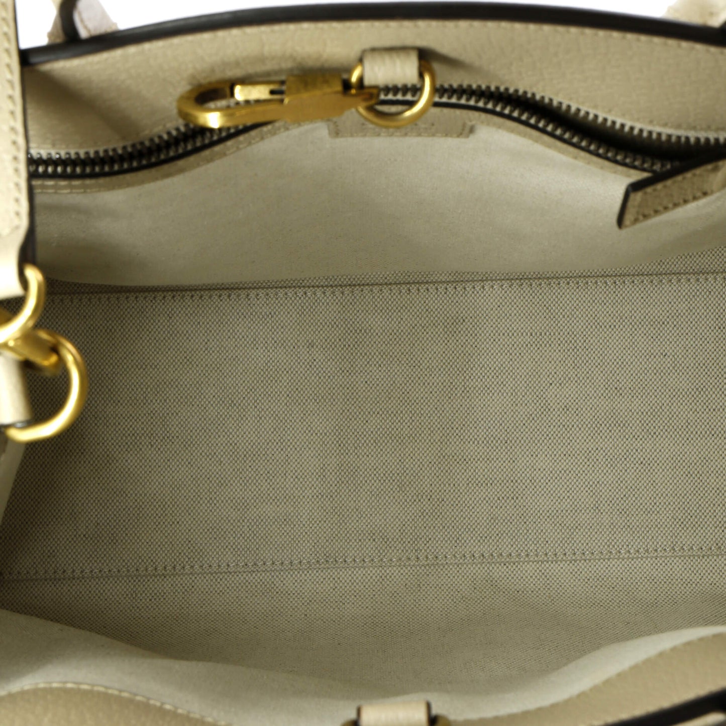 Interlocking G Tote GG Coated Canvas and Leather Small