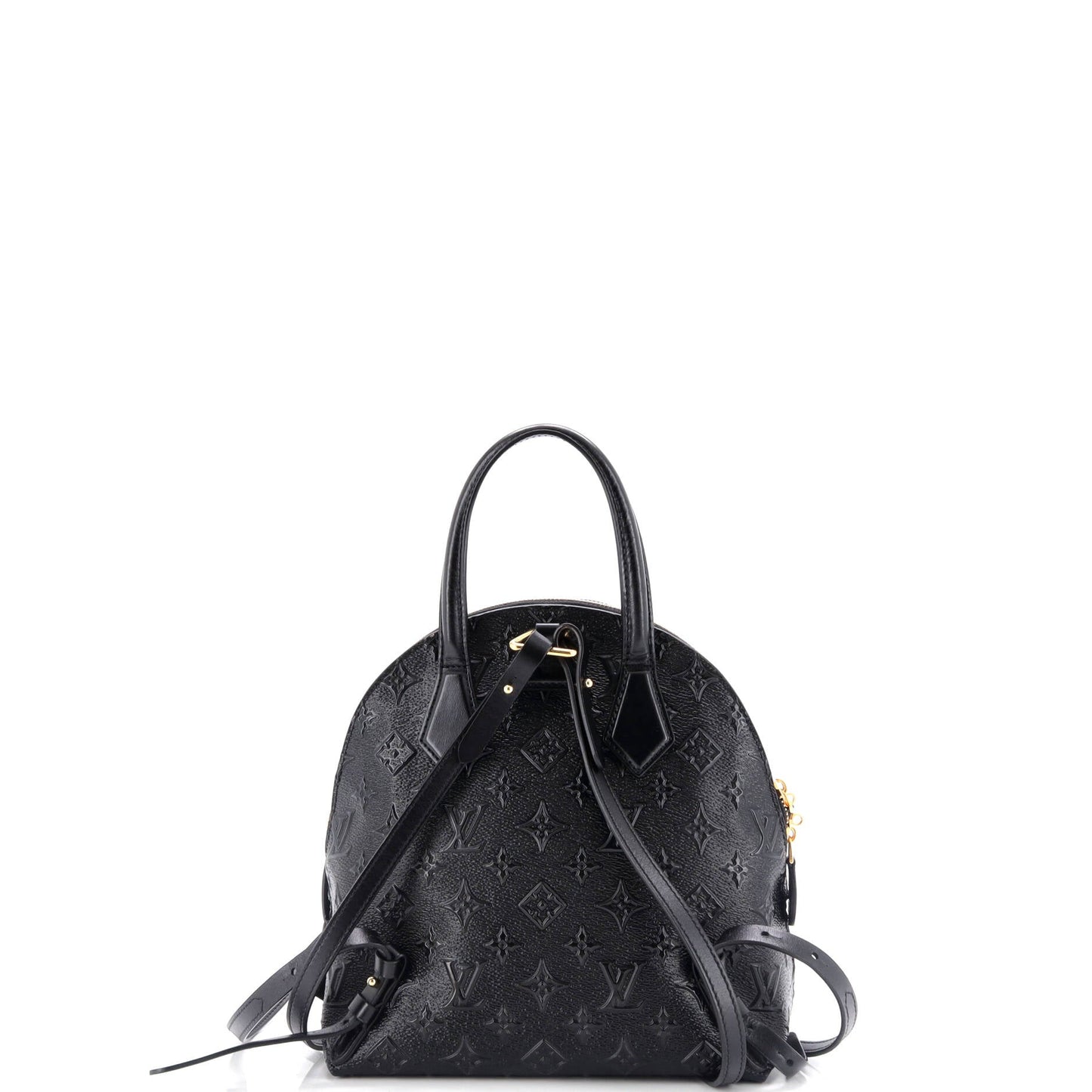 Moon Backpack Embossed Monogram Midnight Canvas