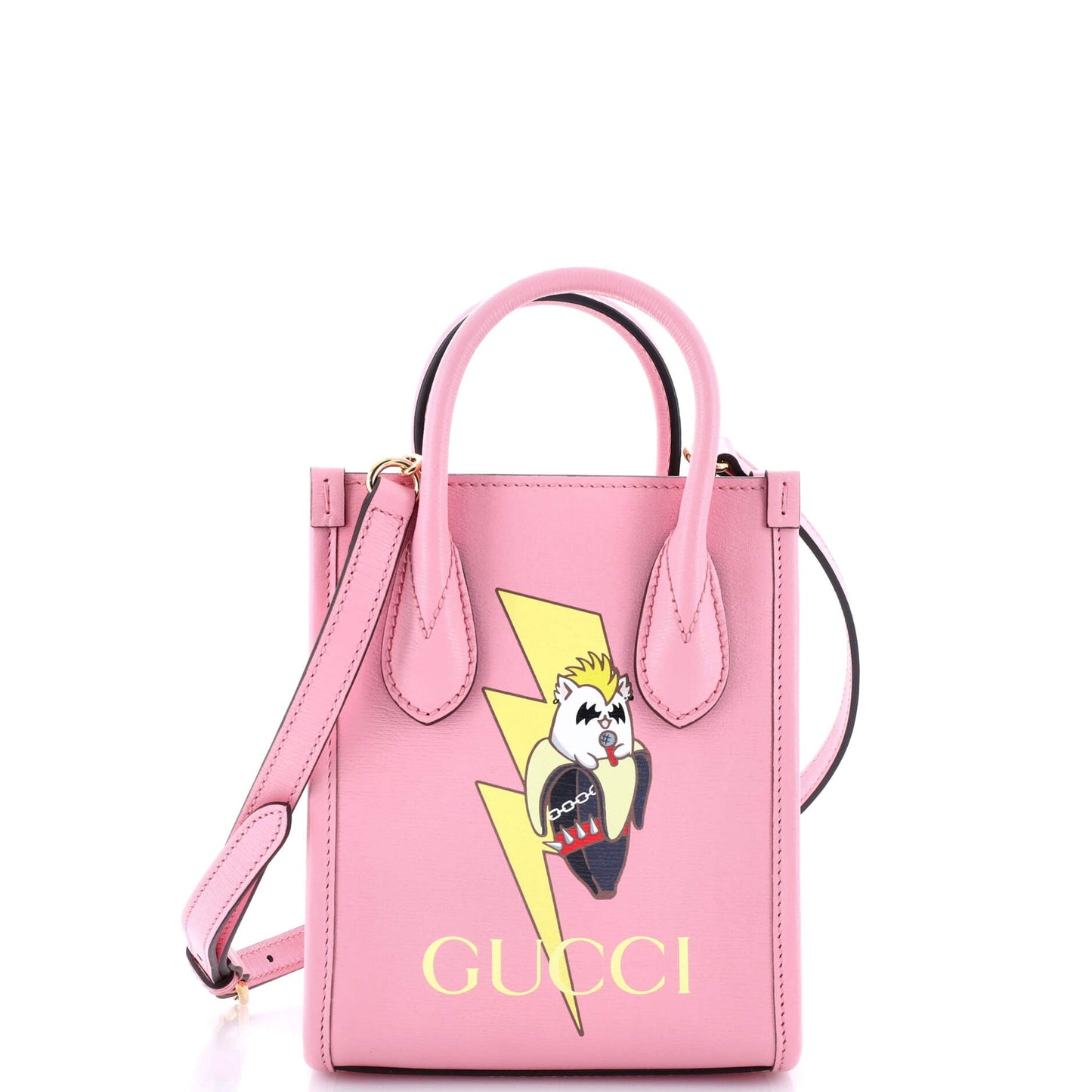 Vertical Tote Printed Leather Mini