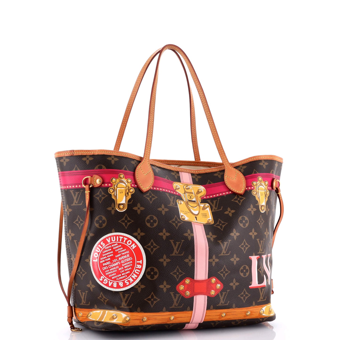 Neverfull NM Tote Limited Edition Summer Trunks Monogram Canvas MM