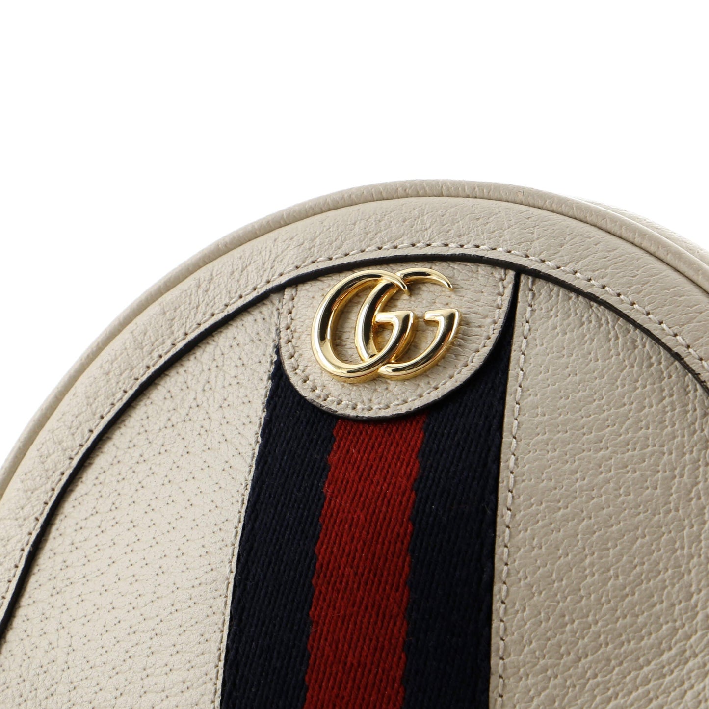 Ophidia Round Backpack Leather Mini