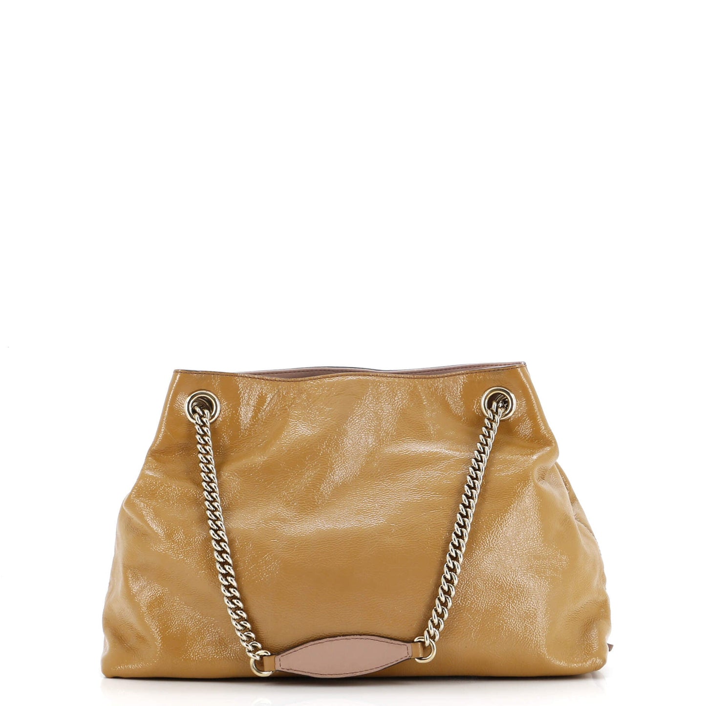 Soho Chain Strap Shoulder Bag Patent Medium
