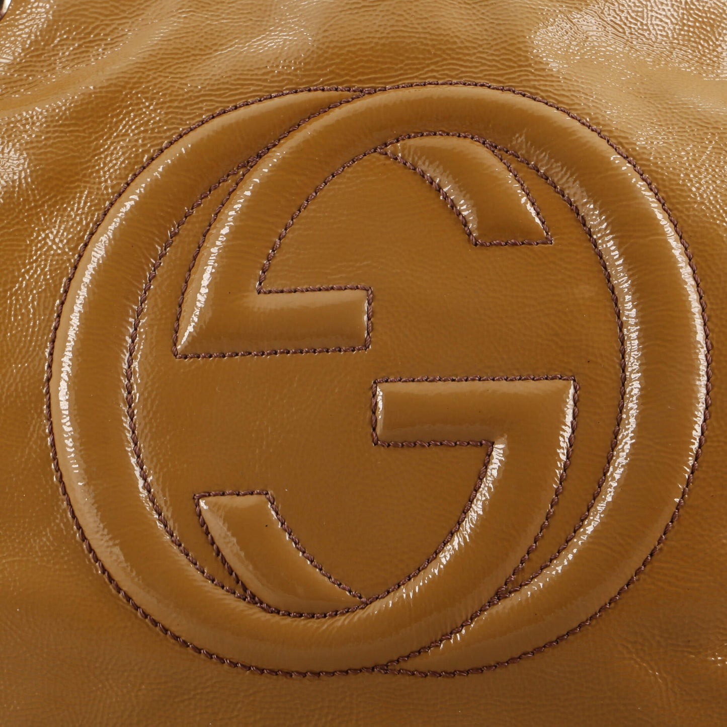 Soho Chain Strap Shoulder Bag Patent Medium