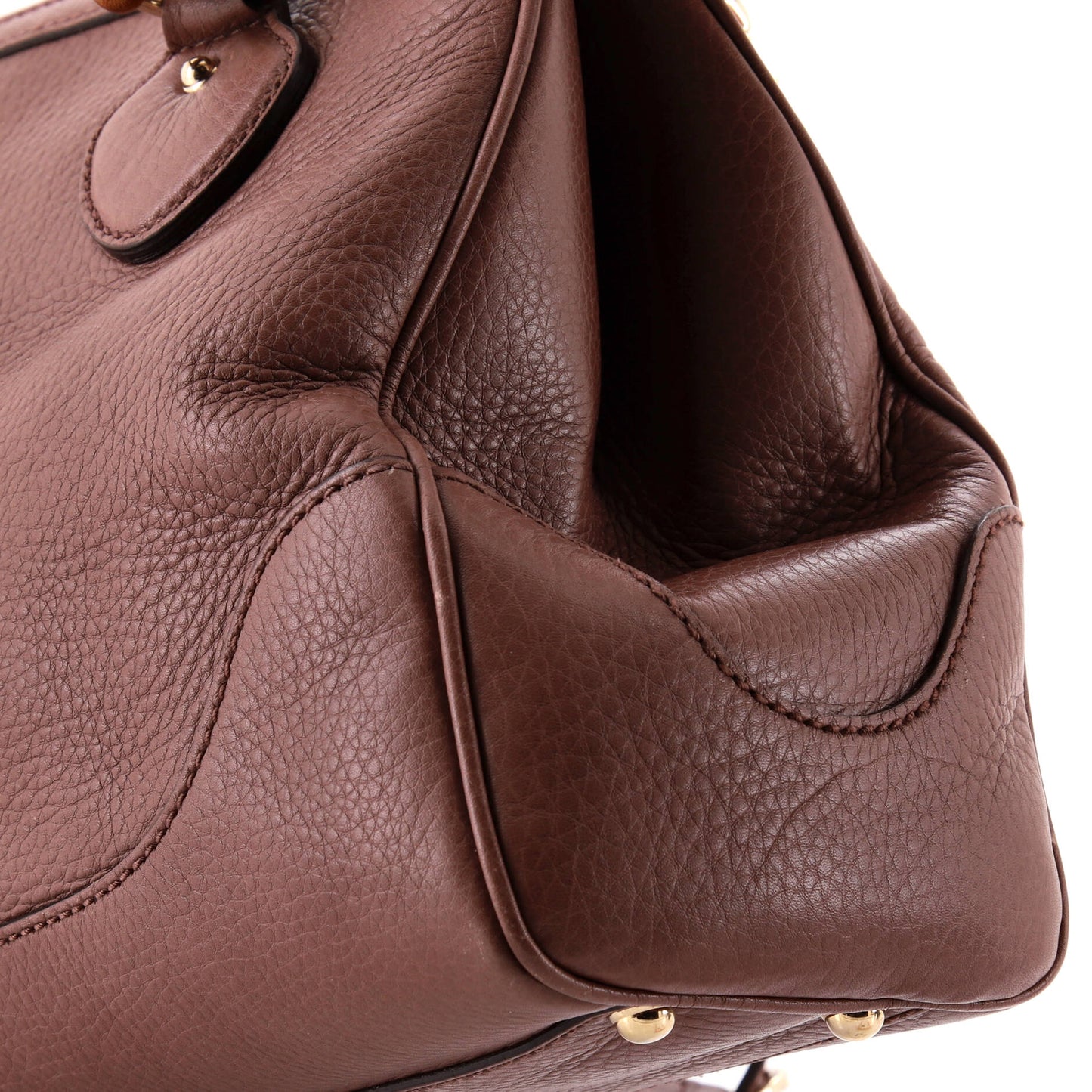 Bamboo Shopper Tote Leather Small