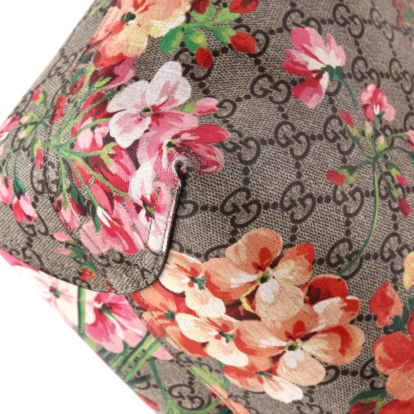 Reversible Tote Blooms GG Print Leather Medium
