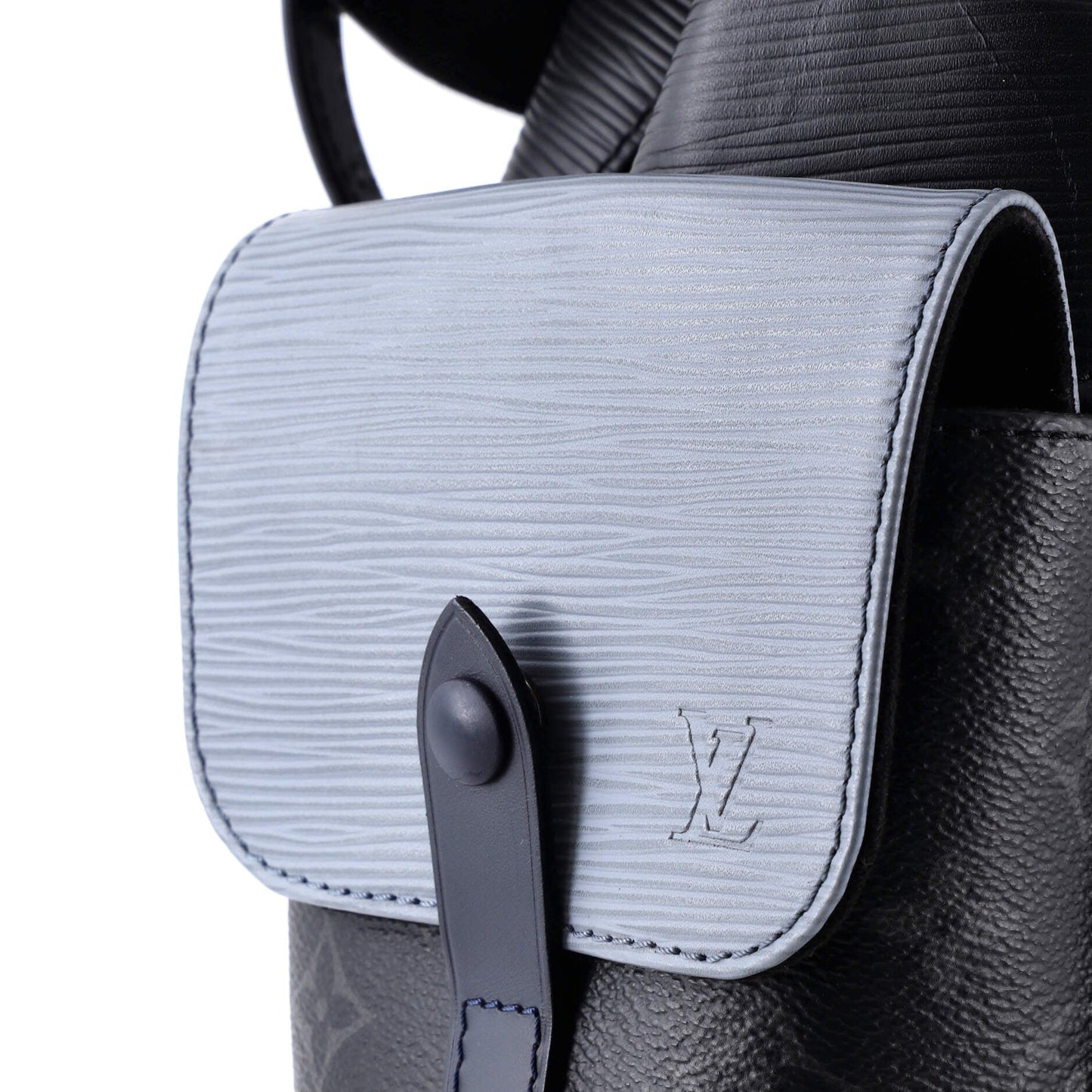 Christopher Backpack Epi Leather with Monogram Eclipse Canvas PM