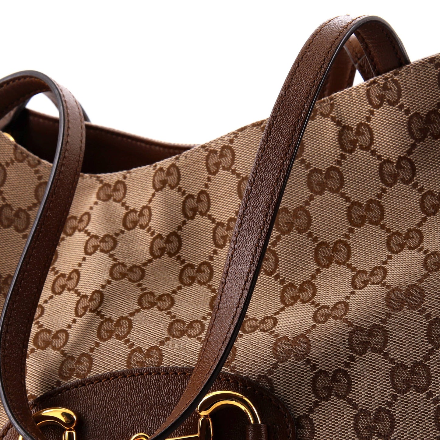 Horsebit 1955 Tote GG Canvas with Leather Medium