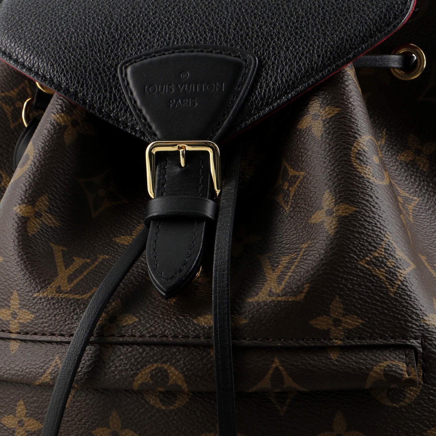 Montsouris NM Backpack Monogram Canvas with Leather PM