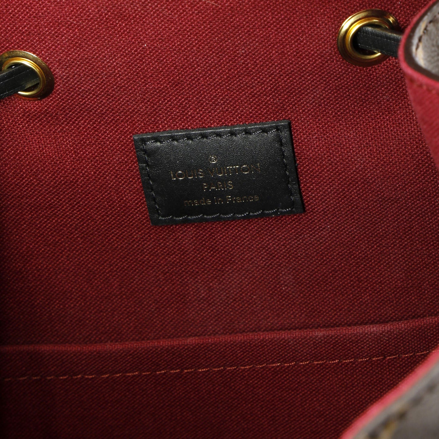 Montsouris NM Backpack Monogram Canvas with Leather PM
