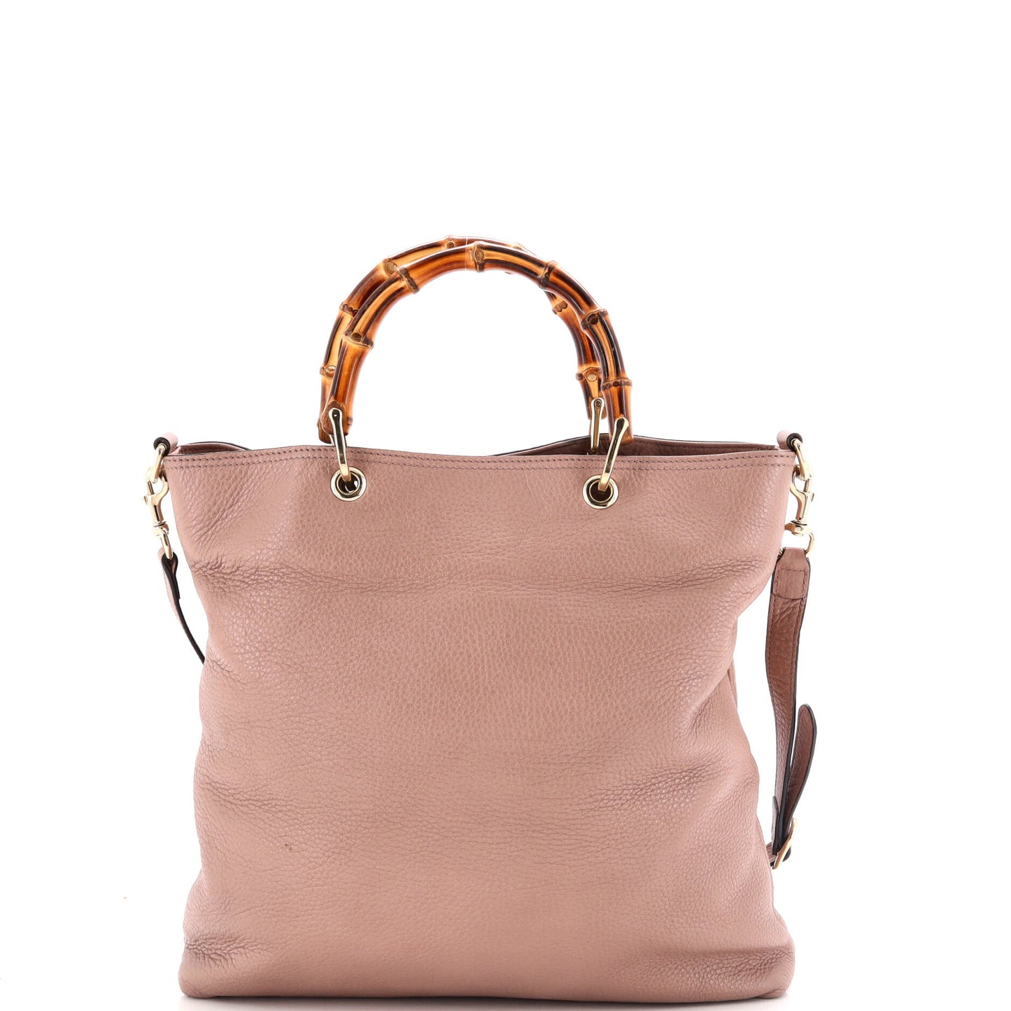 Bamboo Shopper Tote Leather Tall