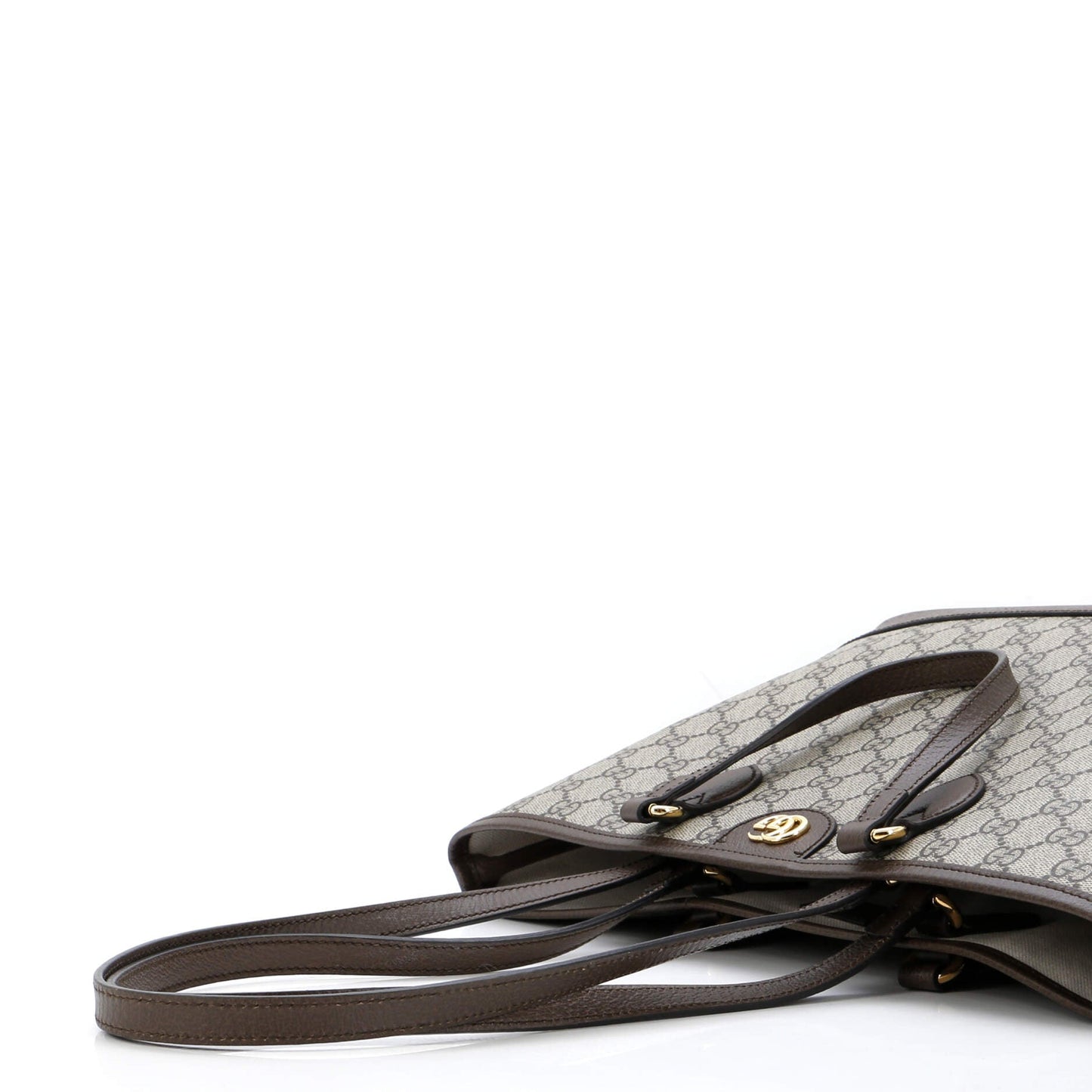 Ophidia Top Handle Shopping Tote GG Coated Canvas and Leather Small