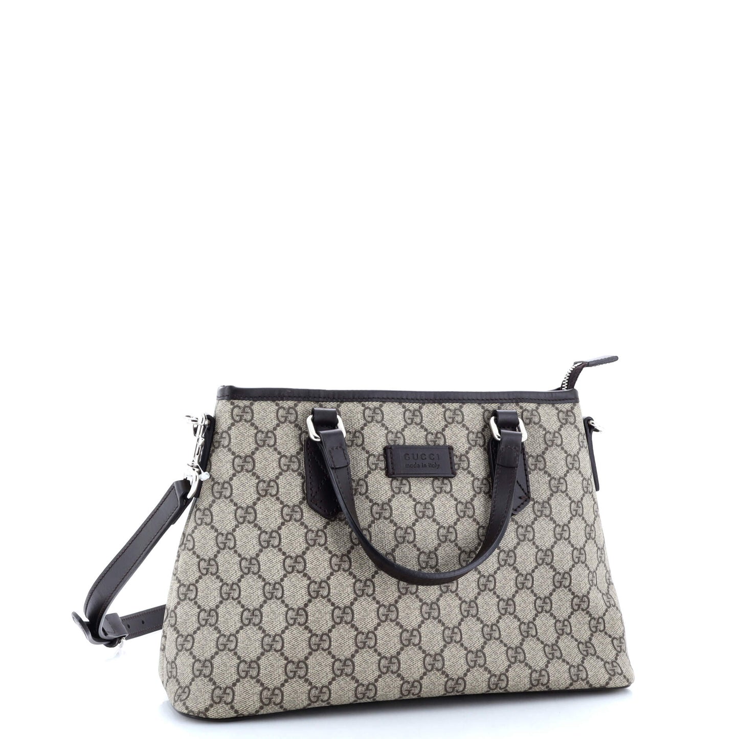 Convertible Zip Tote GG Coated Canvas Small