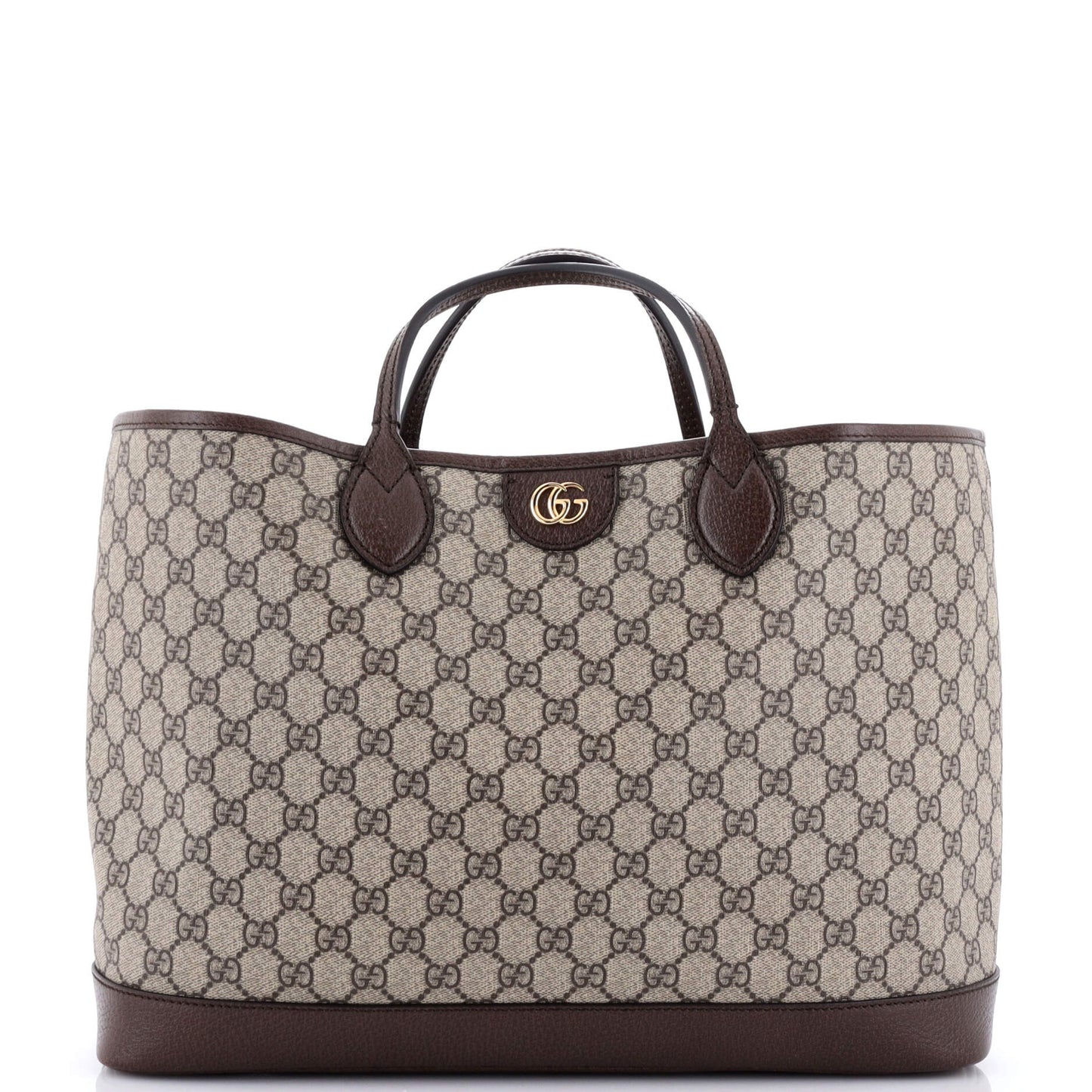 Ophidia Top Handle Shopping Tote GG Coated Canvas and Leather Medium