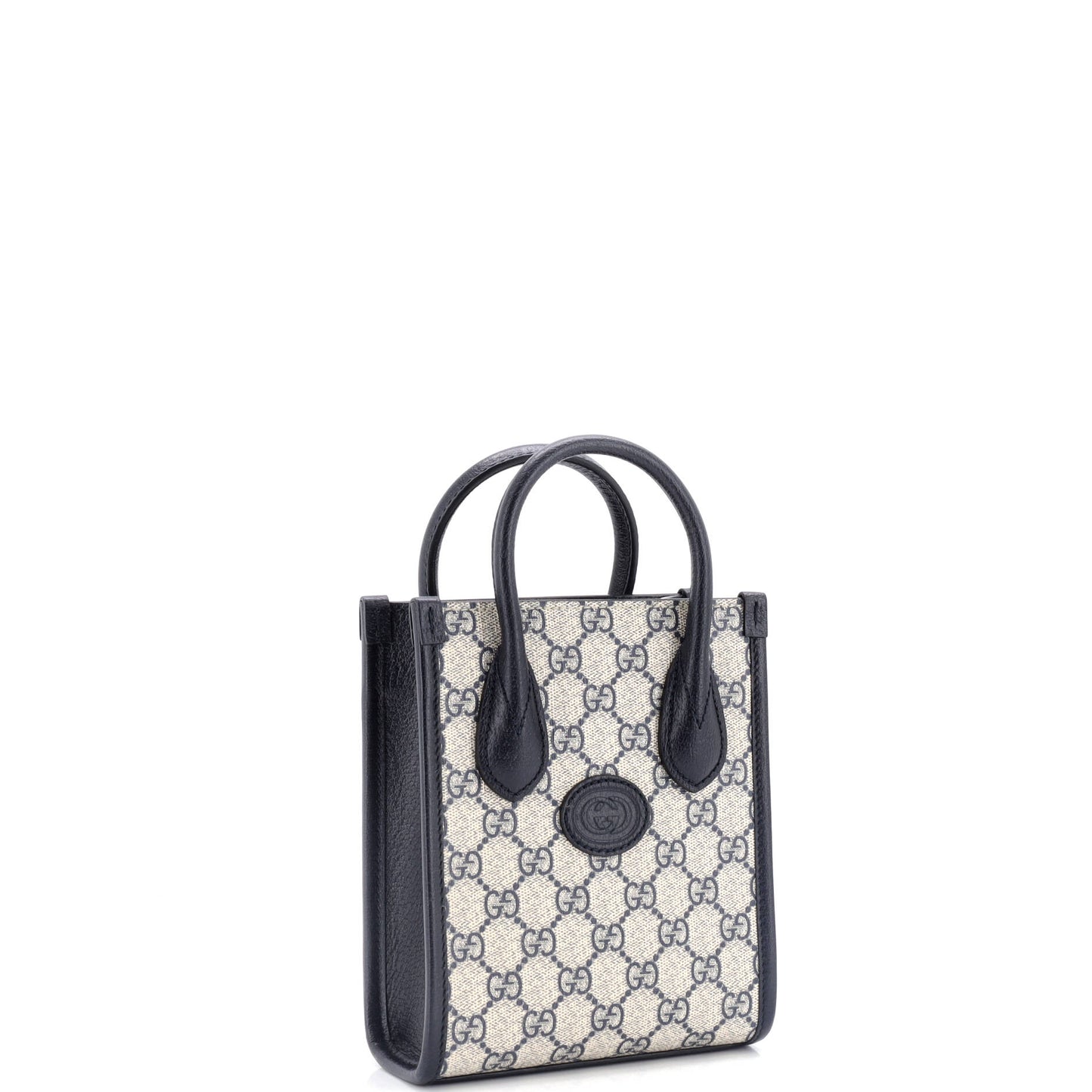 Interlocking G Patch Tote GG Coated Canvas Mini