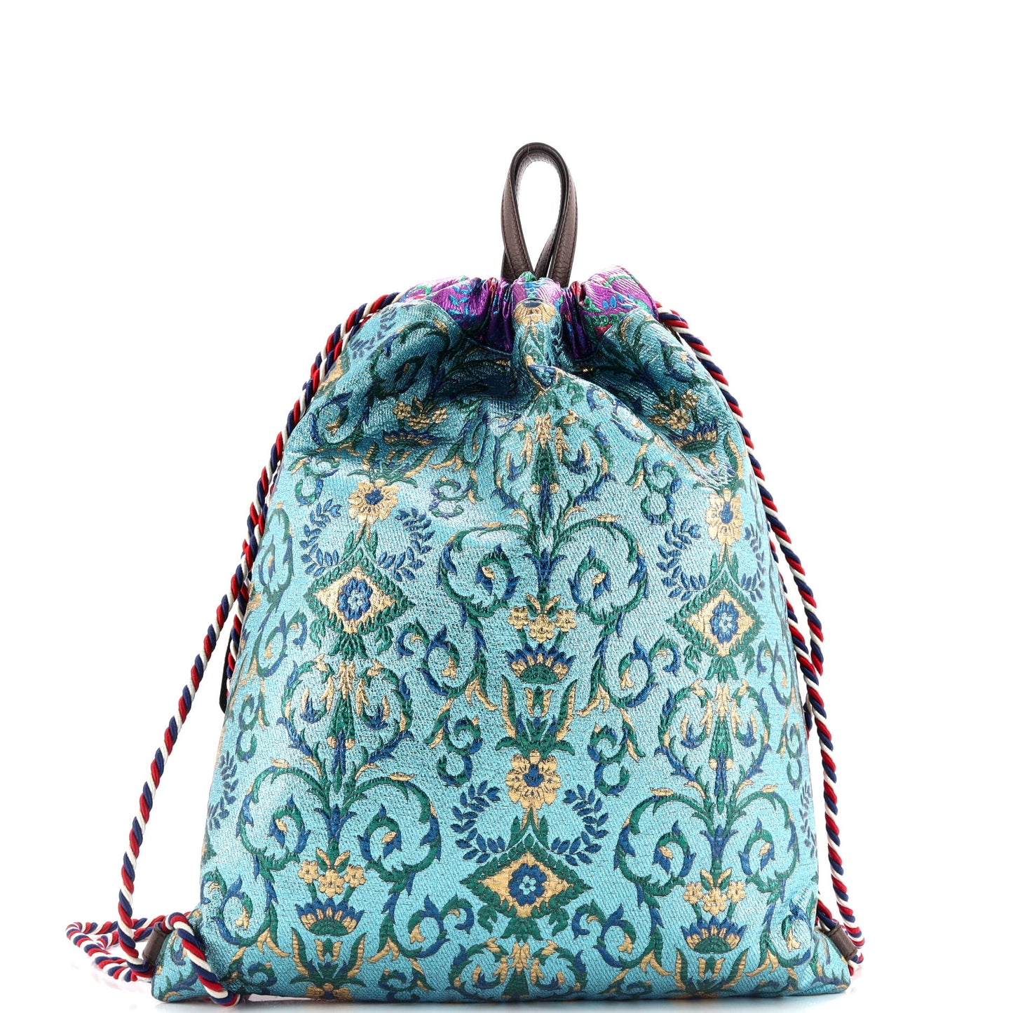 Drawstring Backpack Brocade Large