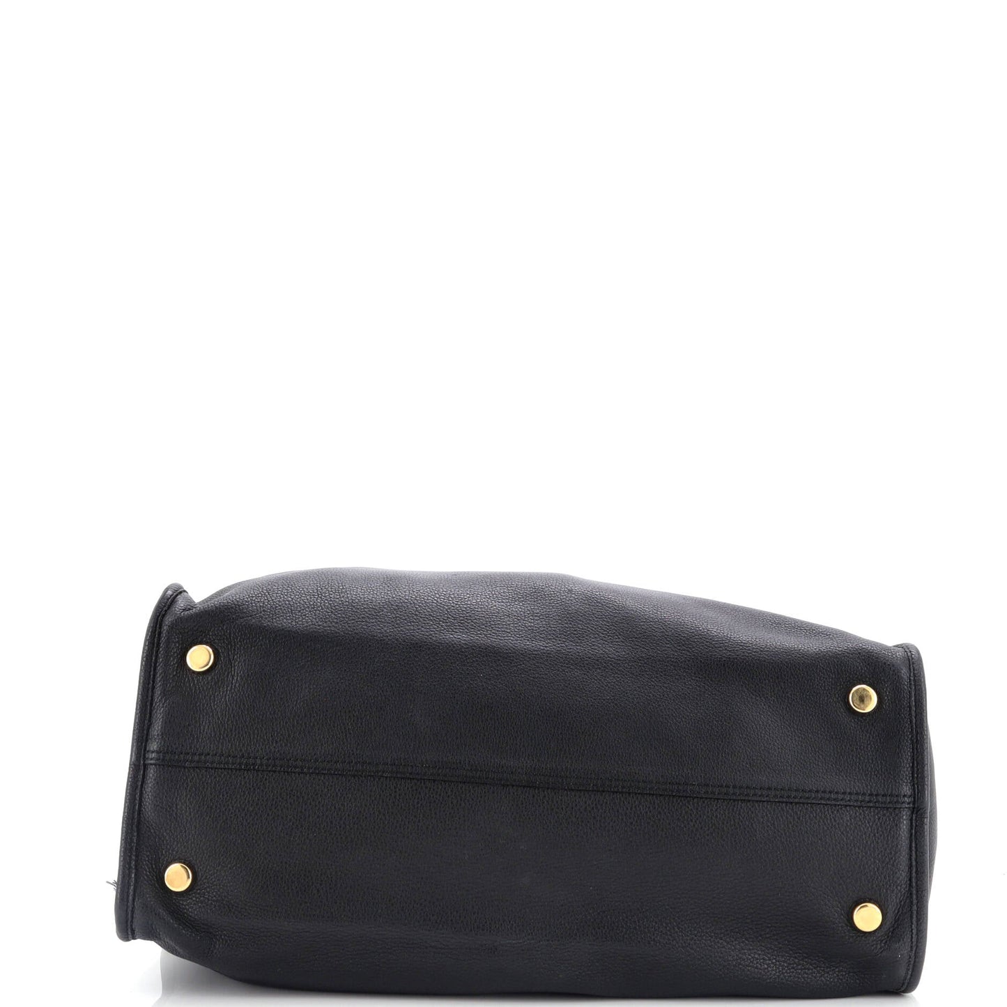 Logo Tote Embossed Leather Large
