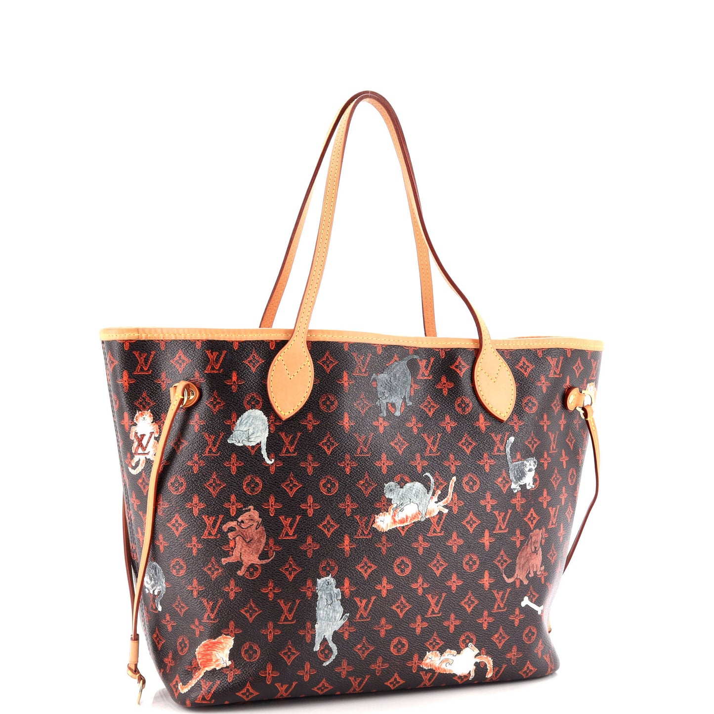 Neverfull NM Tote Limited Edition Grace Coddington Catogram Canvas MM