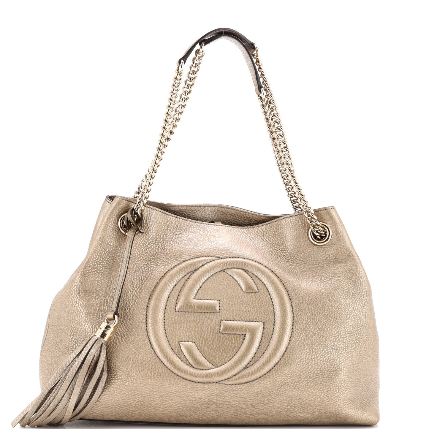 Soho Chain Strap Shoulder Bag Leather Medium