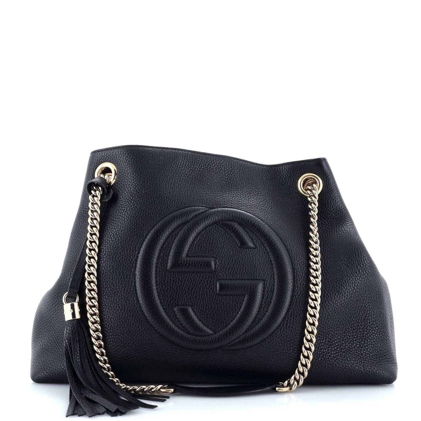 Soho Chain Strap Shoulder Bag Leather Medium