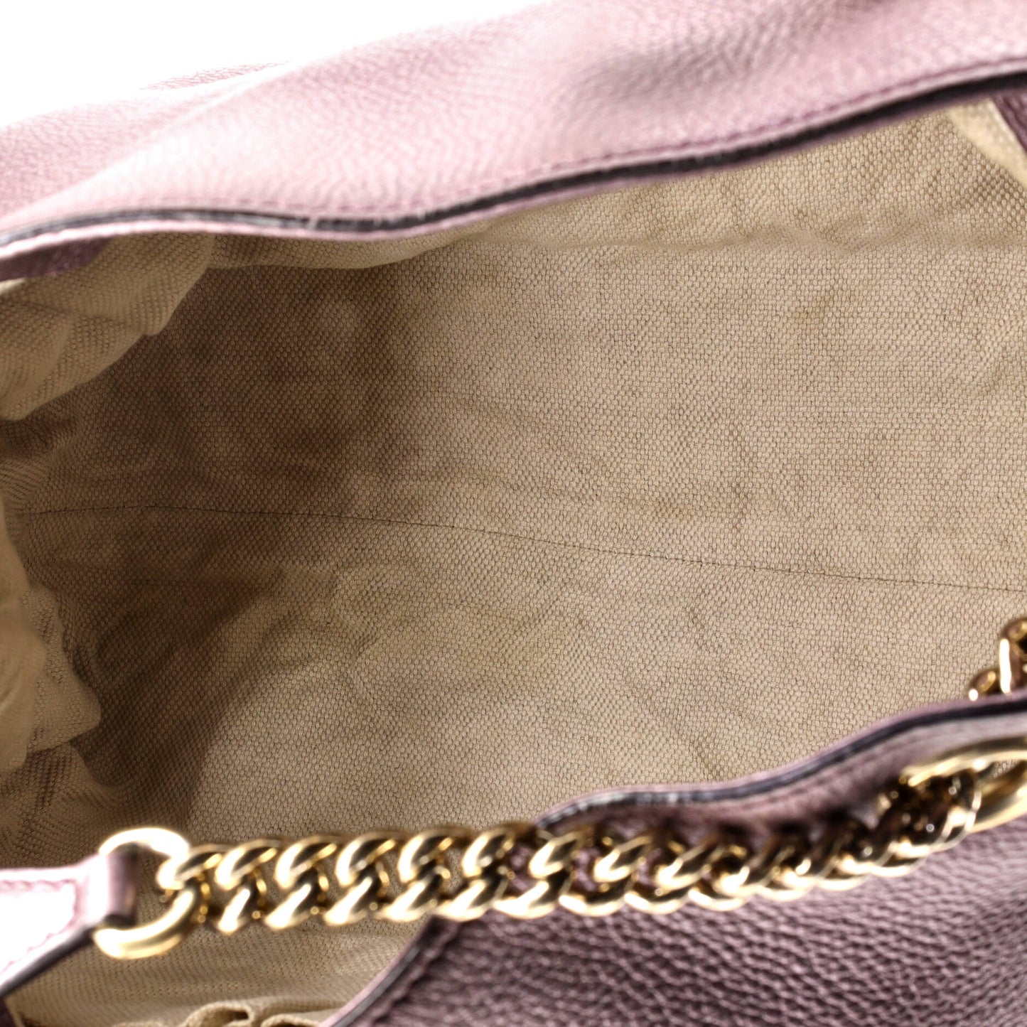 Soho Chain Strap Shoulder Bag Leather Medium