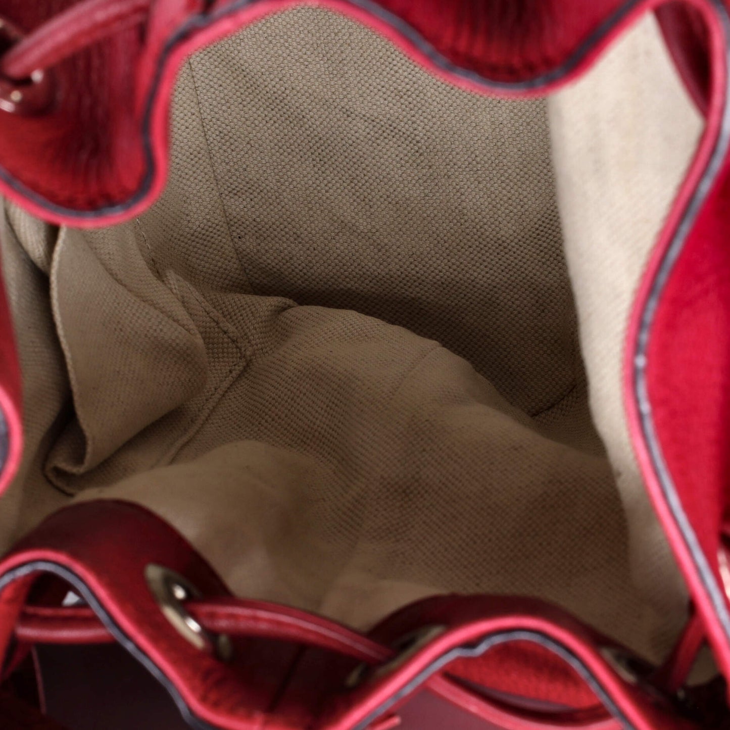 Bamboo Tassel Backpack Leather Mini