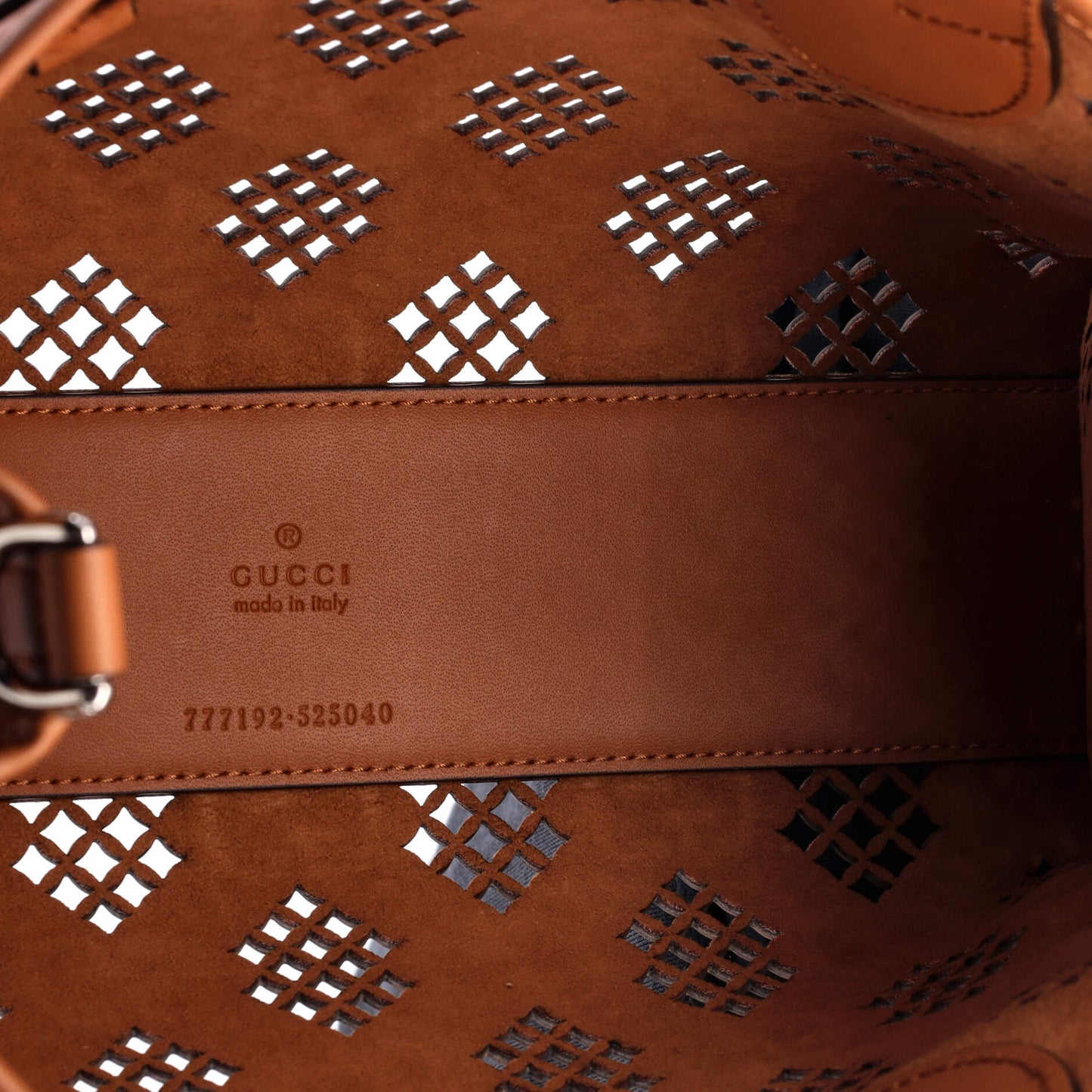 Convertible Tote GG Debossed Laser Cut Leather Small