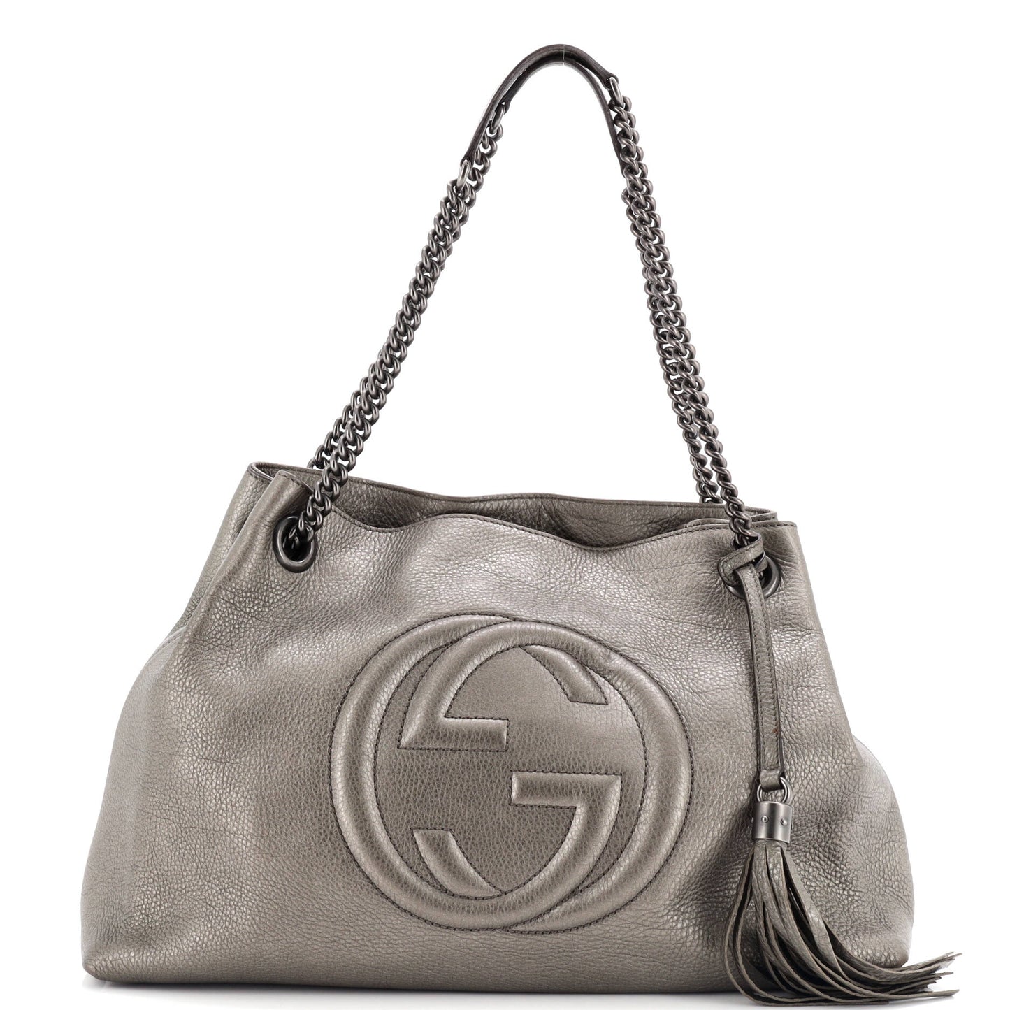 Soho Chain Strap Shoulder Bag Leather Medium