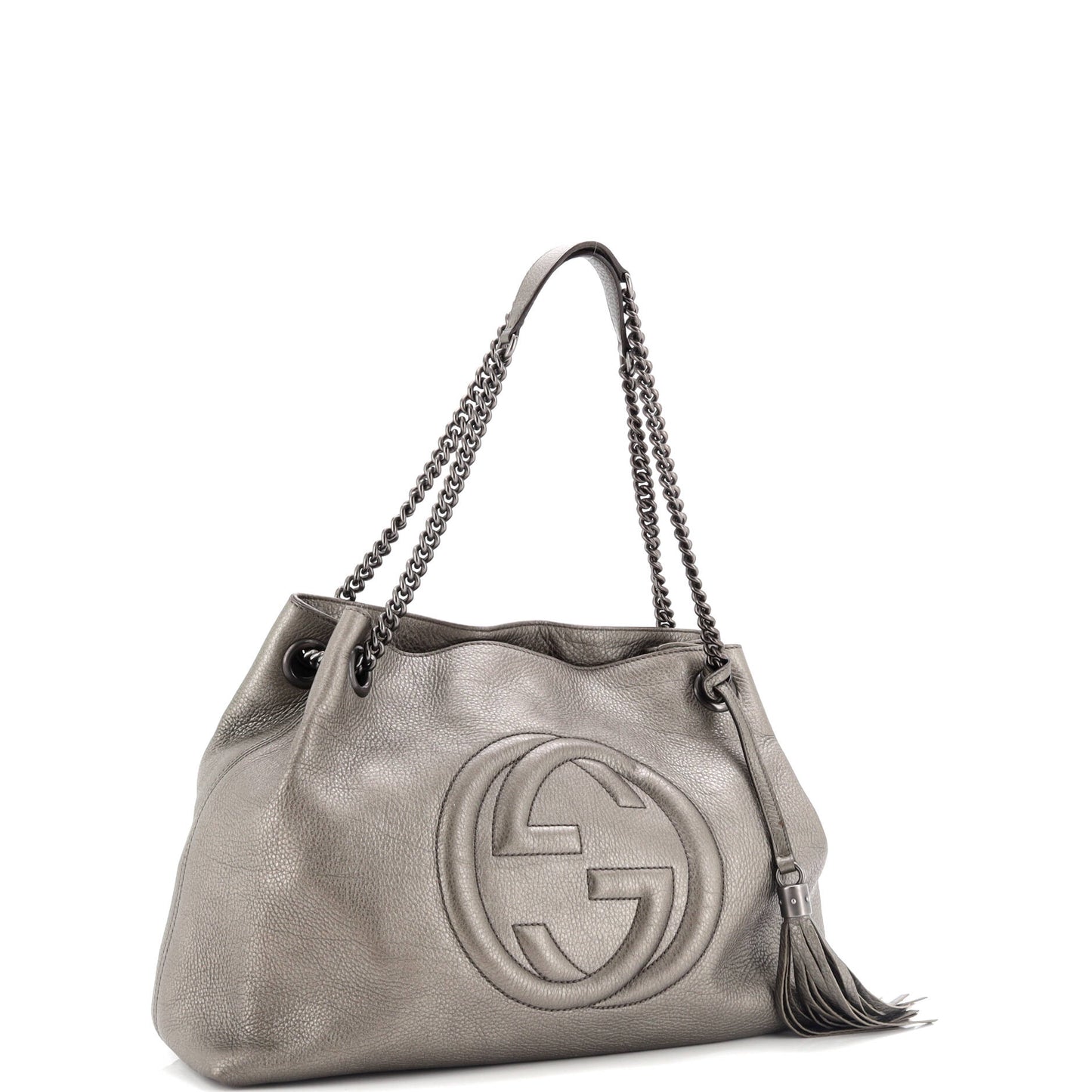 Soho Chain Strap Shoulder Bag Leather Medium