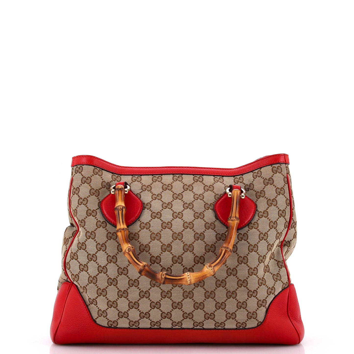 Diana Bamboo Top Handle Tote GG Canvas Medium