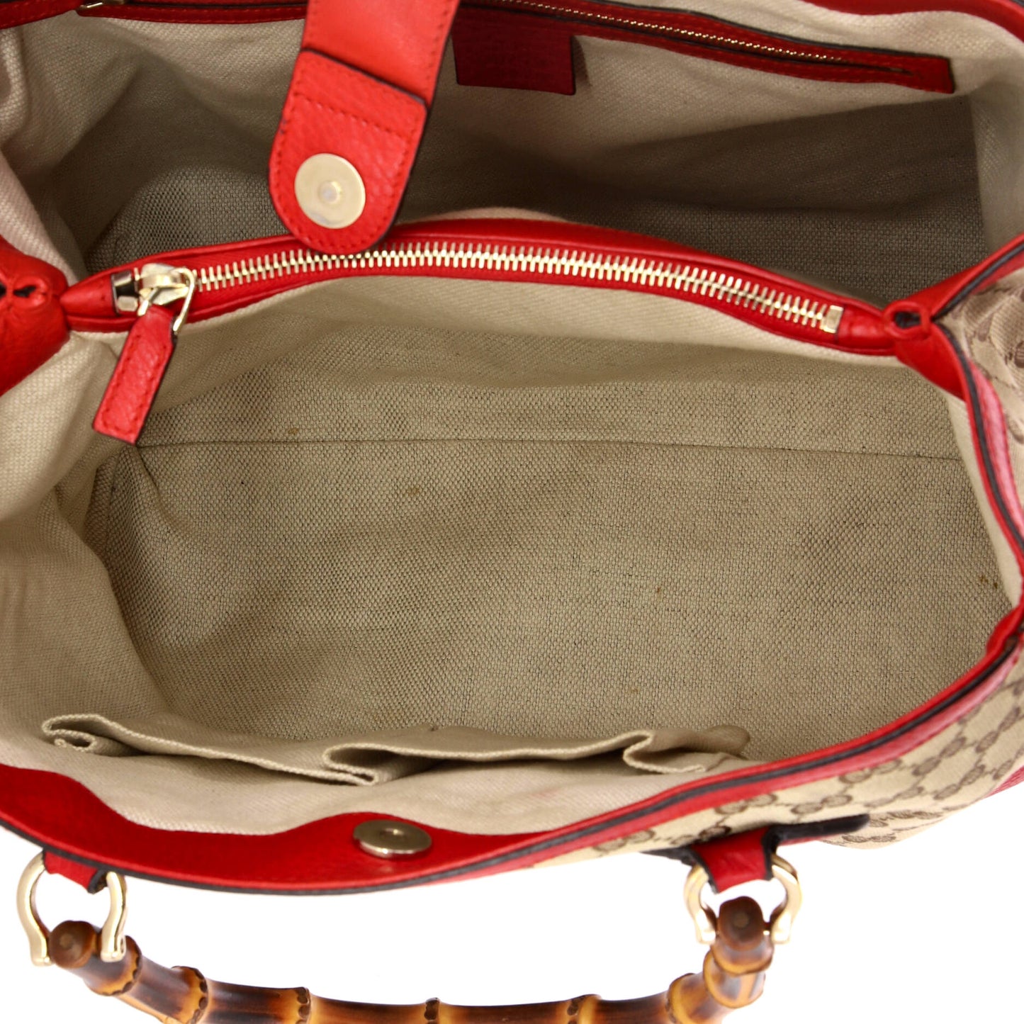 Diana Bamboo Top Handle Tote GG Canvas Medium