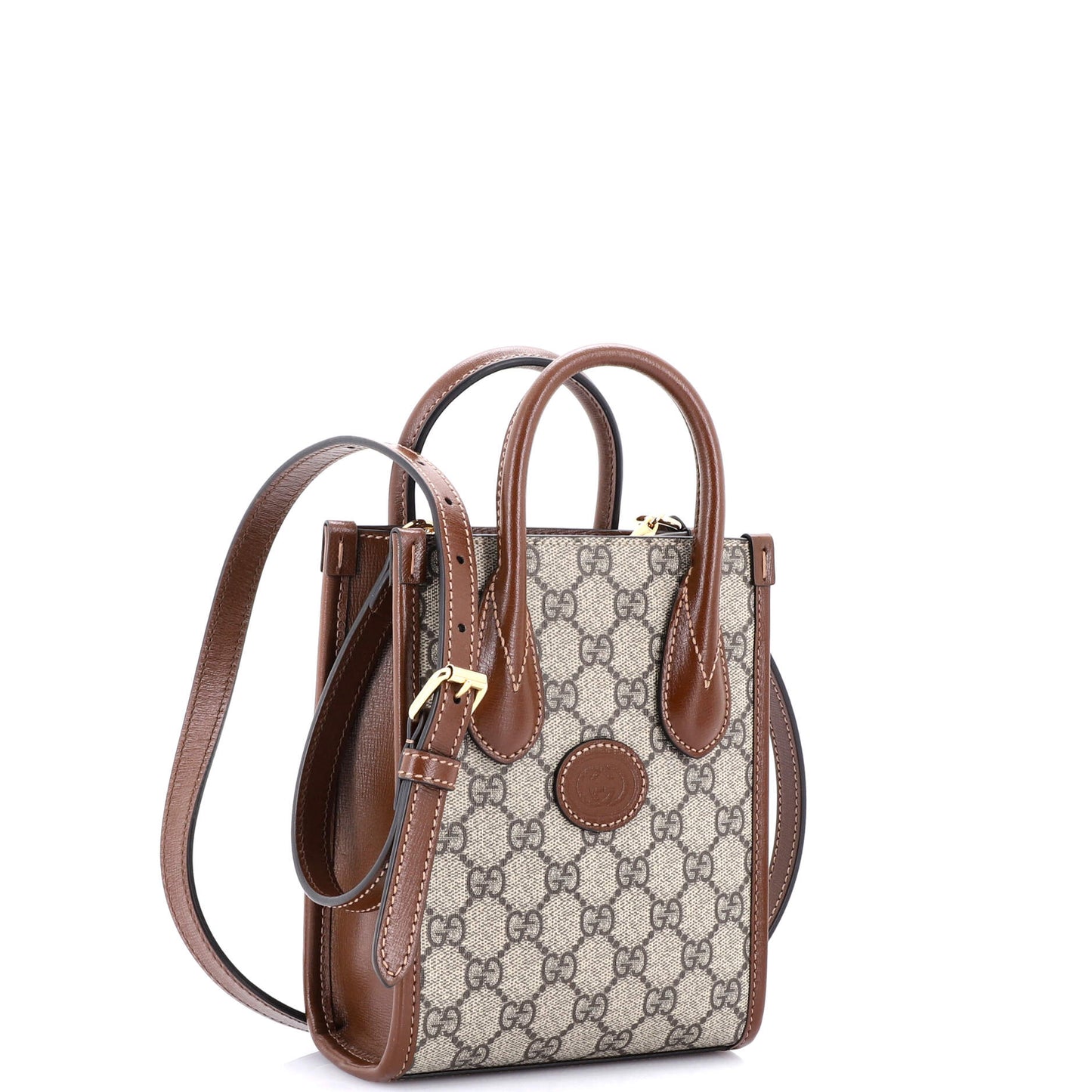 Interlocking G Patch Tote GG Coated Canvas Mini