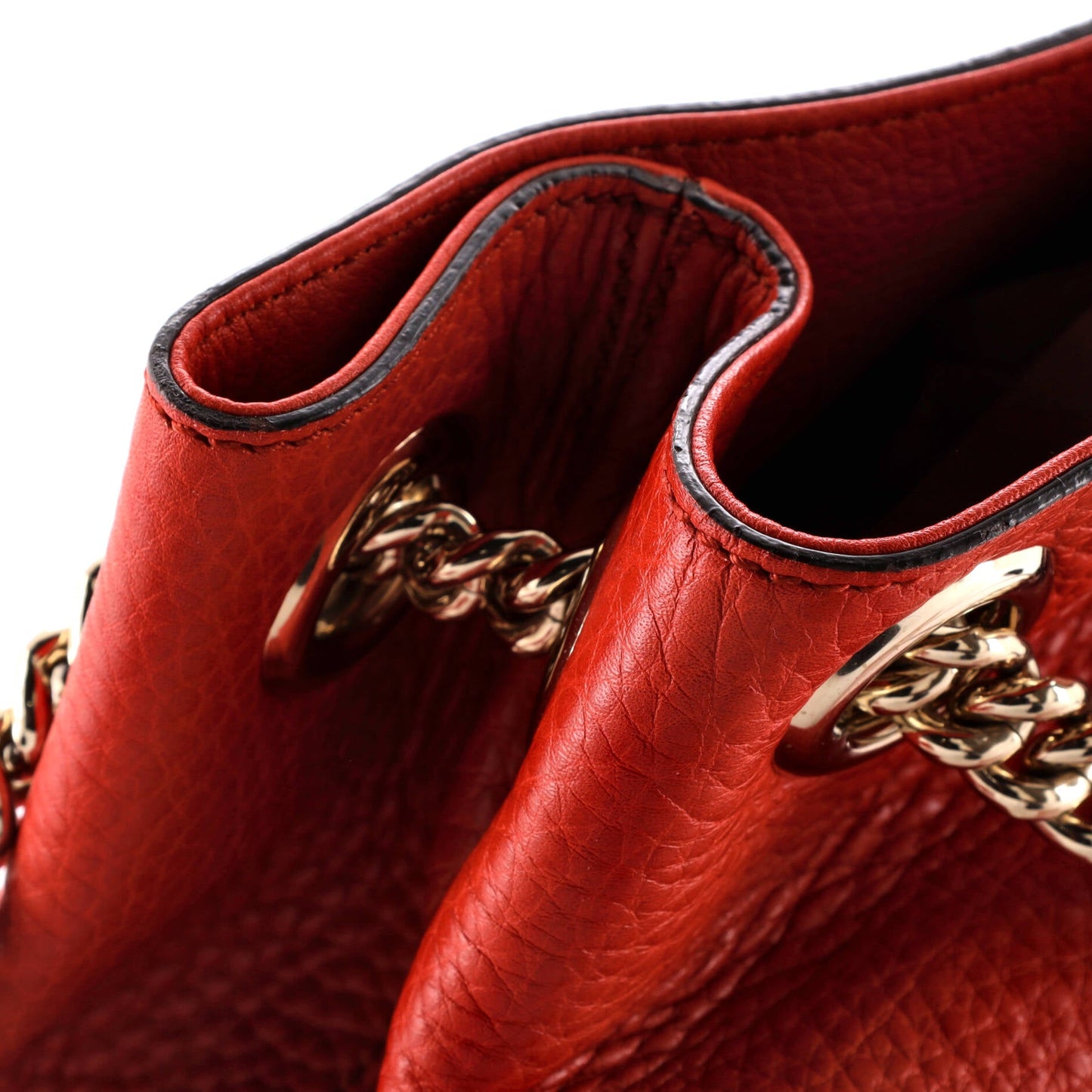 Soho Chain Strap Shoulder Bag Leather Medium