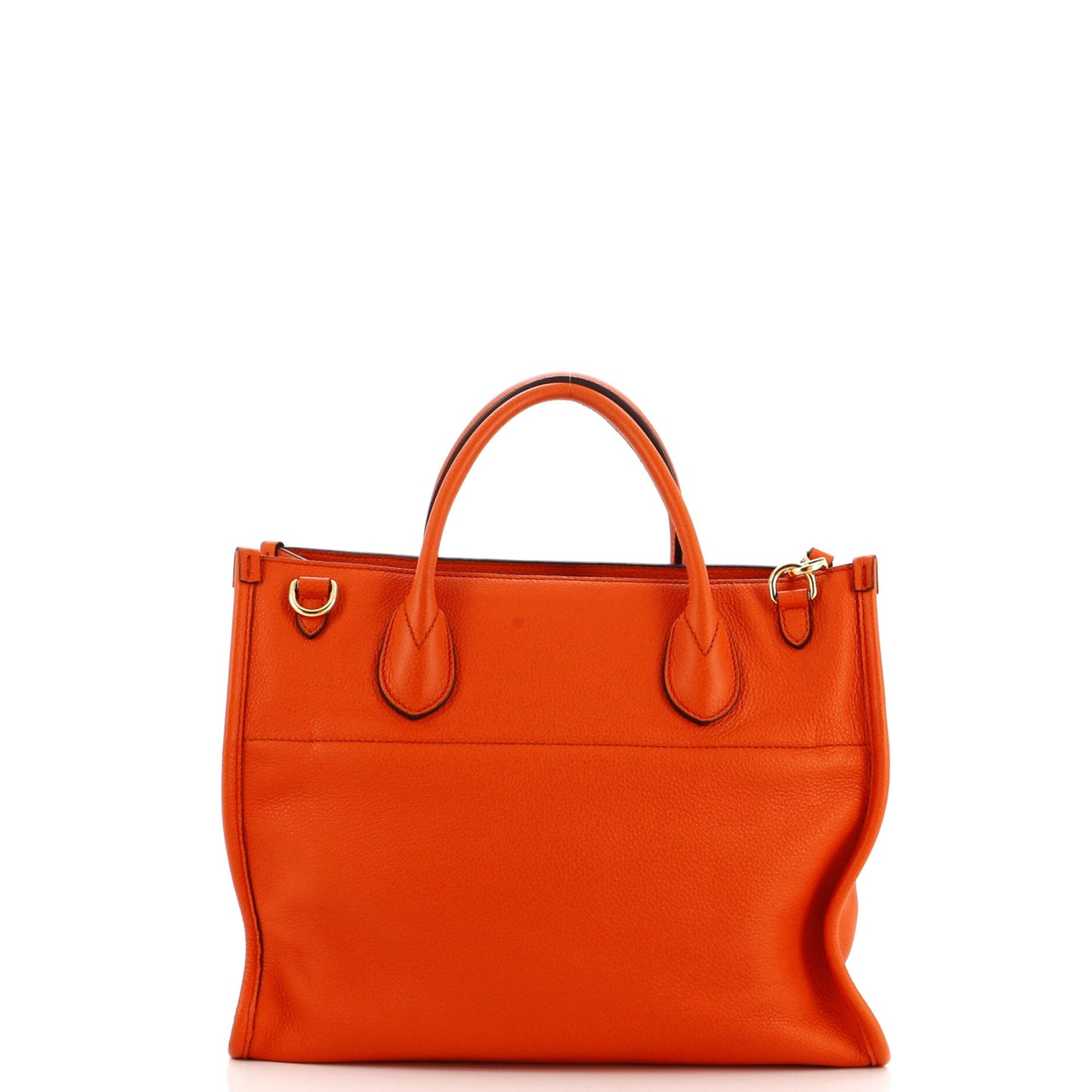 Logo Tote Embossed Leather Small