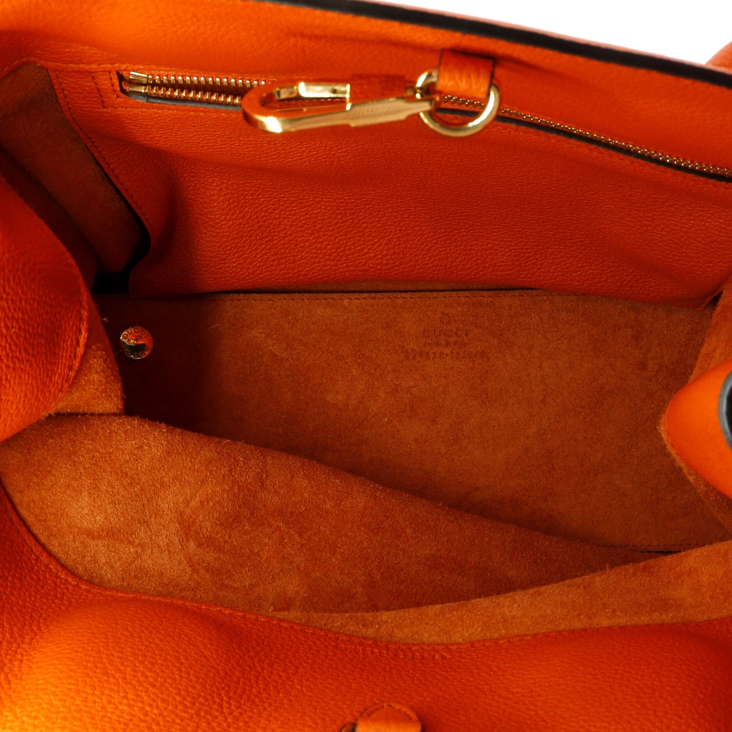 Logo Tote Embossed Leather Small