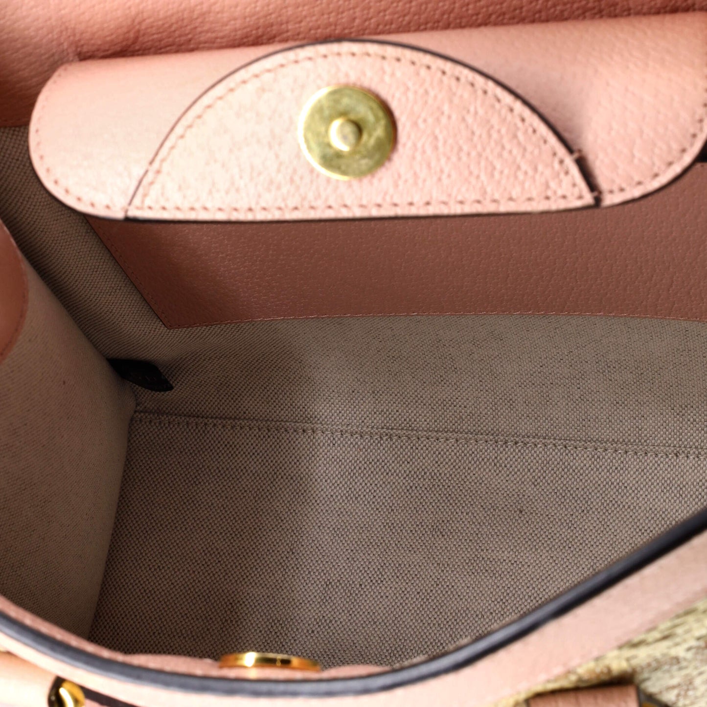 Diana NM Bamboo Handle Tote GG Raffia Small