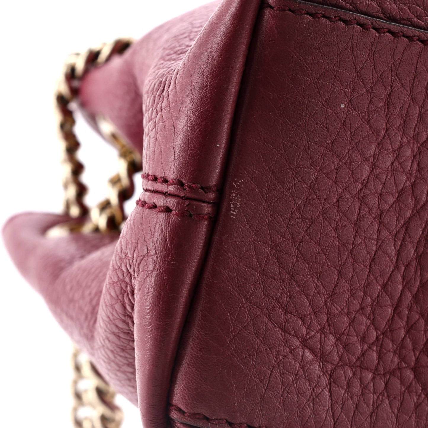 Soho Chain Strap Shoulder Bag Leather Mini