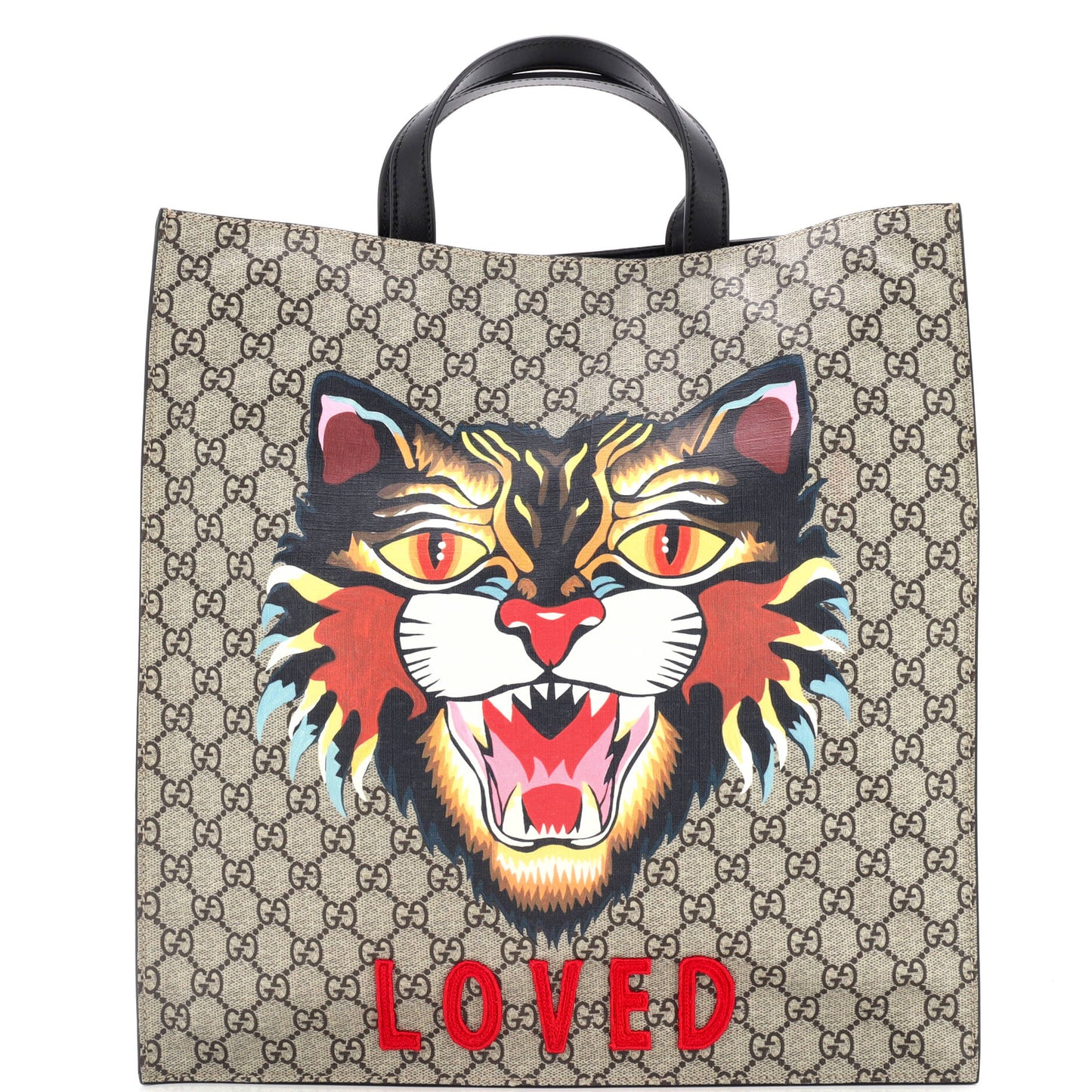 Convertible Soft Open Tote Printed GG Coated Canvas Tall