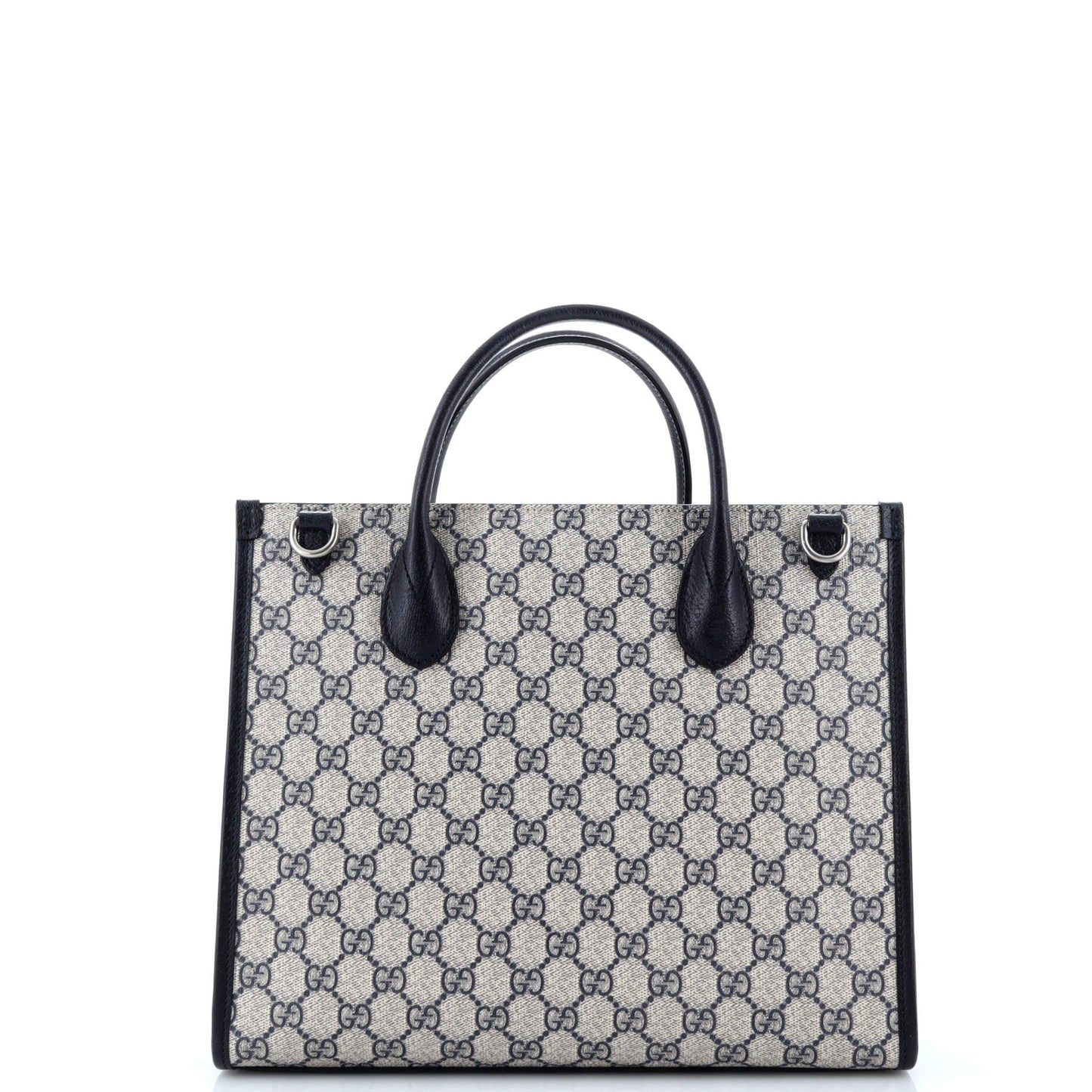 Interlocking G Tote GG Coated Canvas and Leather Small