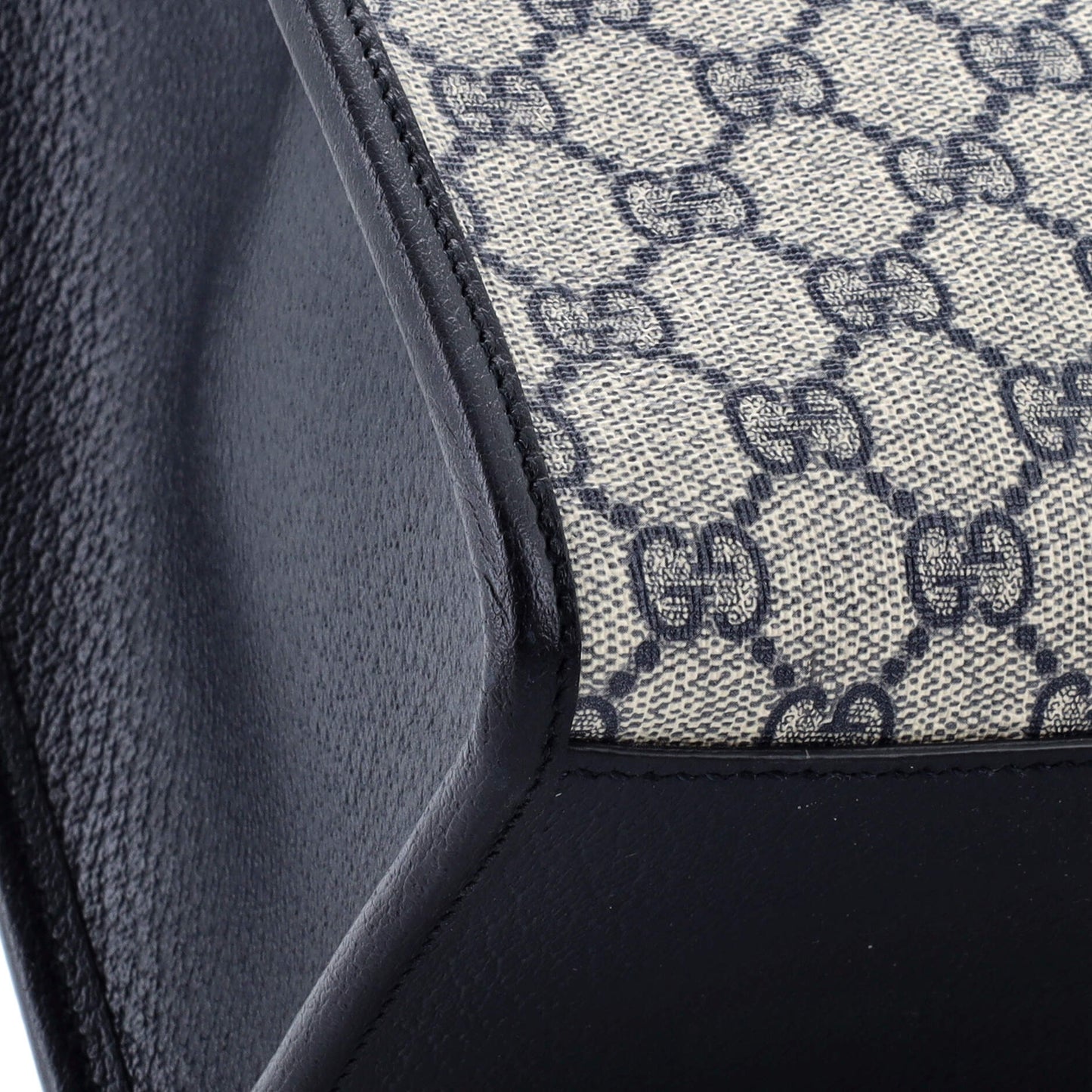 Interlocking G Tote GG Coated Canvas and Leather Small