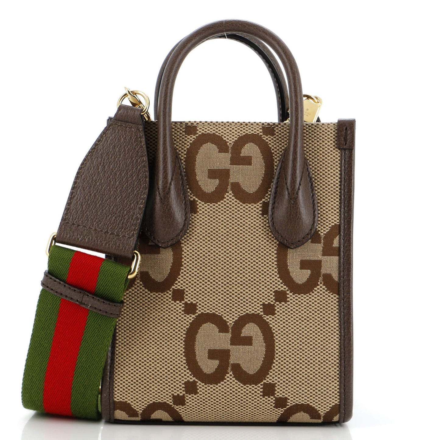 Vertical Tote Jumbo GG Canvas Mini