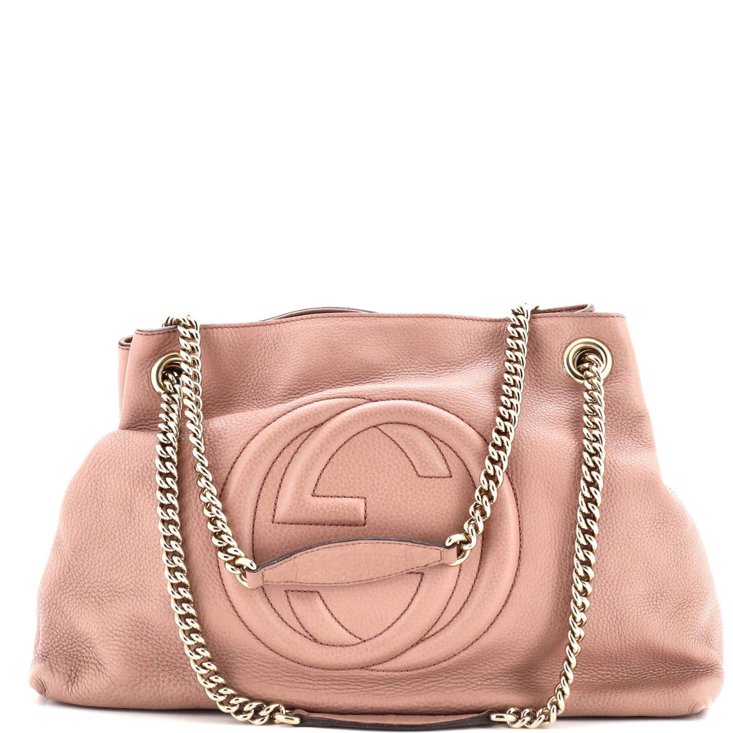 Soho Chain Strap Shoulder Bag Leather Medium