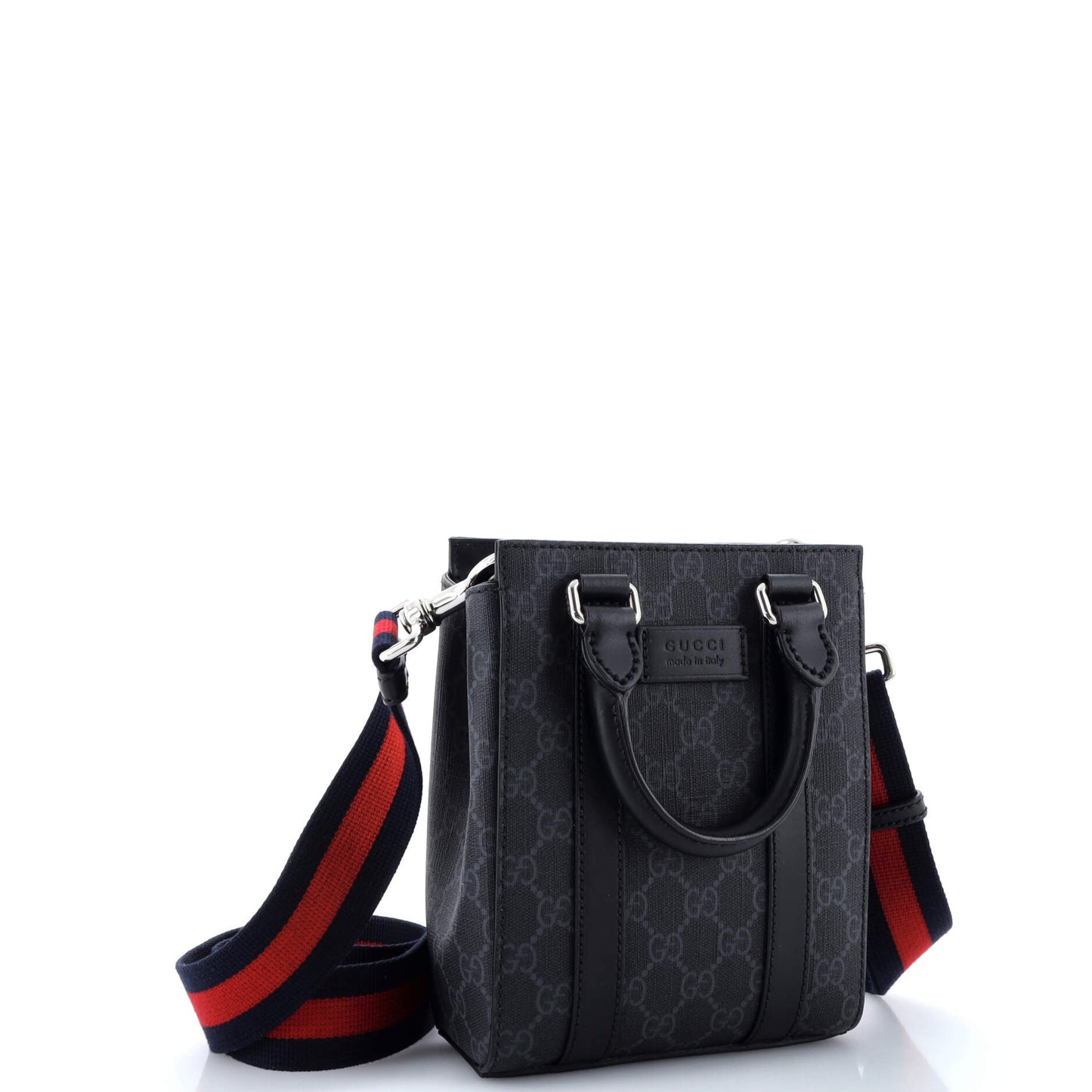 Convertible Web Open Tote GG Coated Canvas Mini