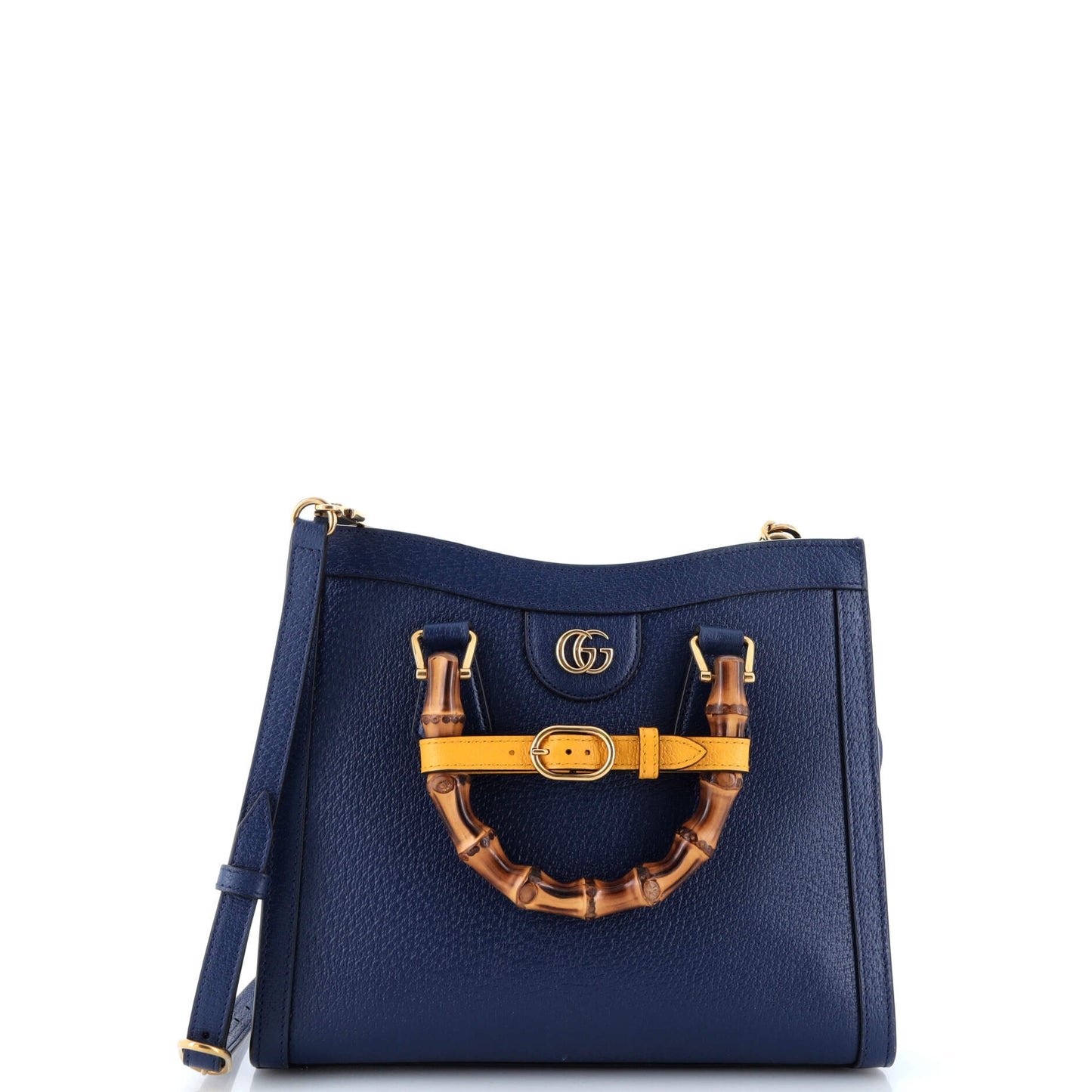 Diana NM Bamboo Handle Tote Leather Small