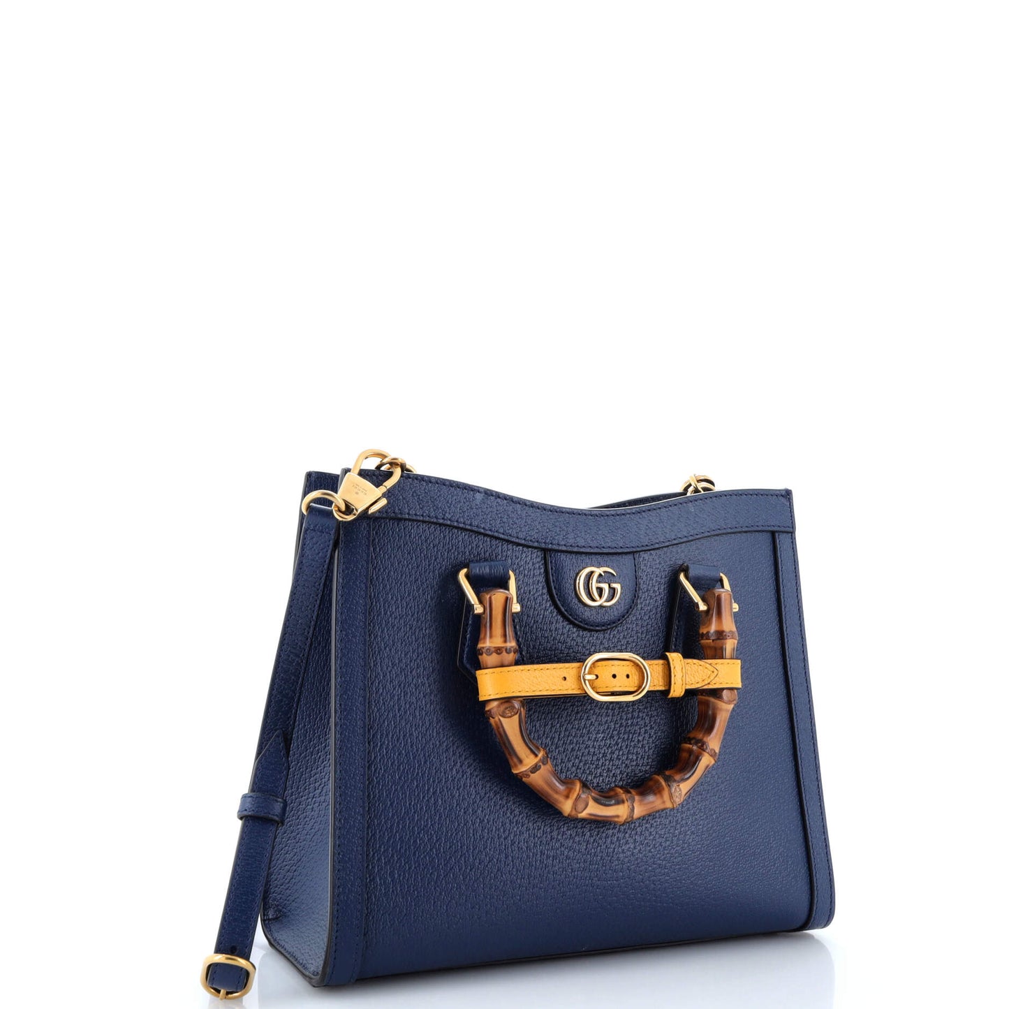 Diana NM Bamboo Handle Tote Leather Small