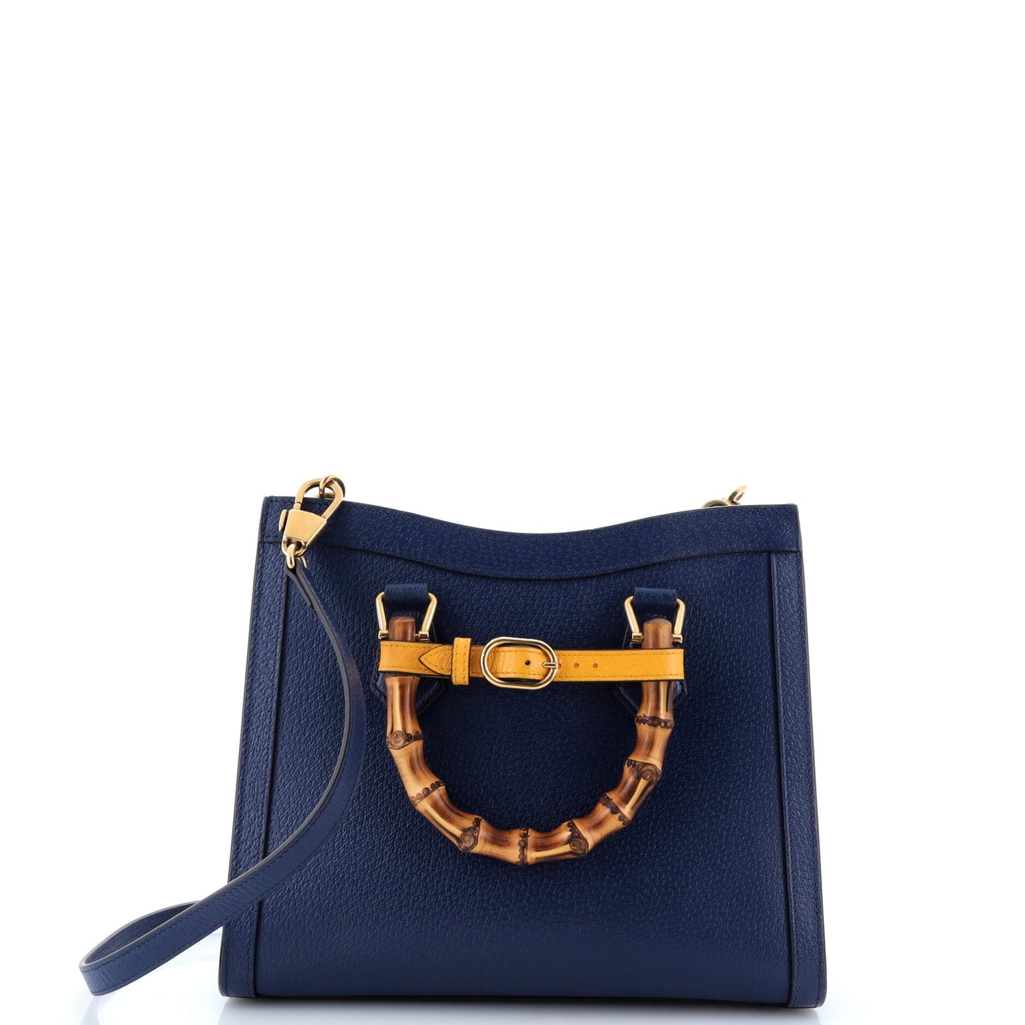 Diana NM Bamboo Handle Tote Leather Small