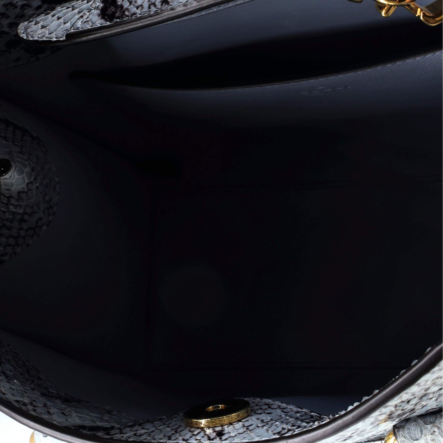 Diana NM Bamboo Handle Tote Python Small