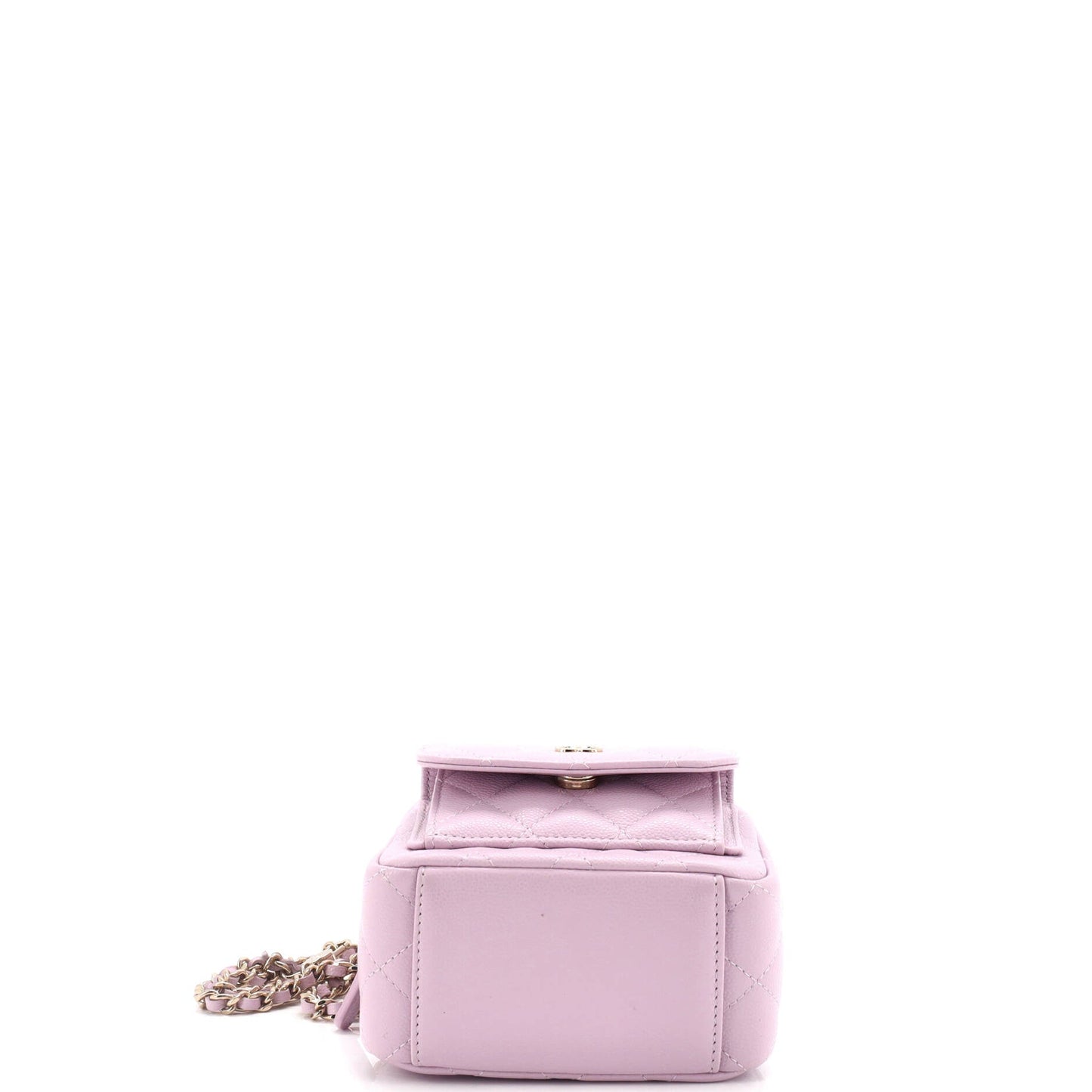 Classic CC Chain Pocket Backpack Quilted Caviar Mini