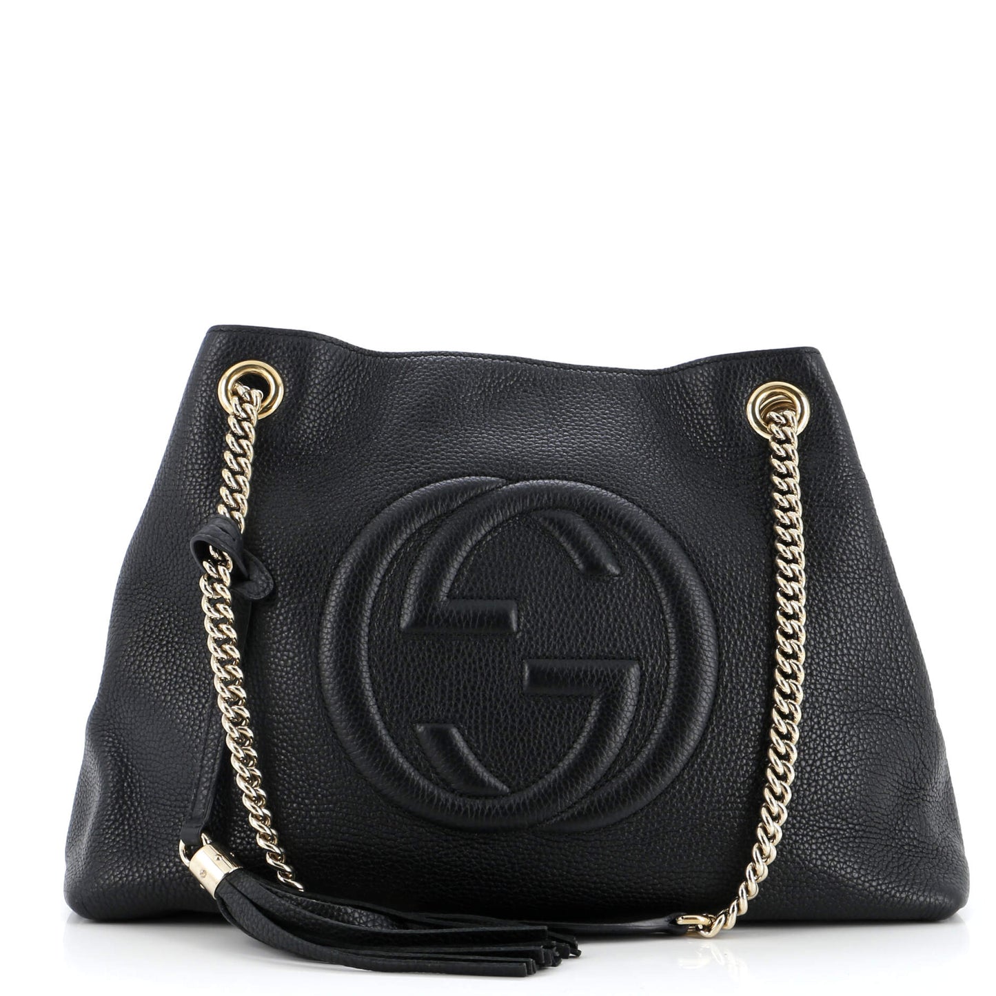 Soho Chain Strap Shoulder Bag Leather Medium
